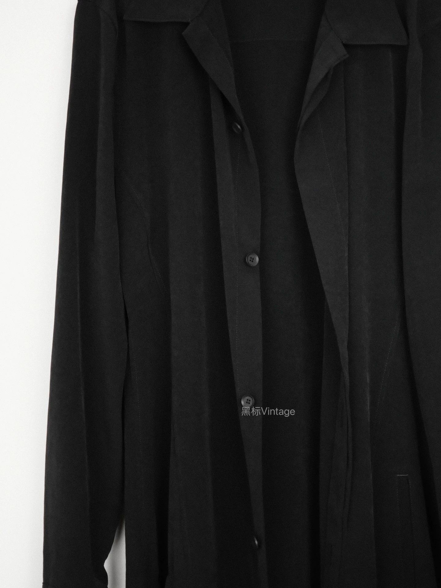 Yohji Yamamoto Yohji Yamamoto 25aw Vintage Triacetate Asym Shirt Dress Size S / US 4 / IT 40 - 2 Thumbnail