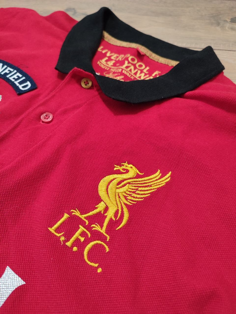 Other Soccer Polo T shirt LFC Liverpool team ,big logo embroidered Size US L / EU 52-54 / 3 - 5 Thumbnail