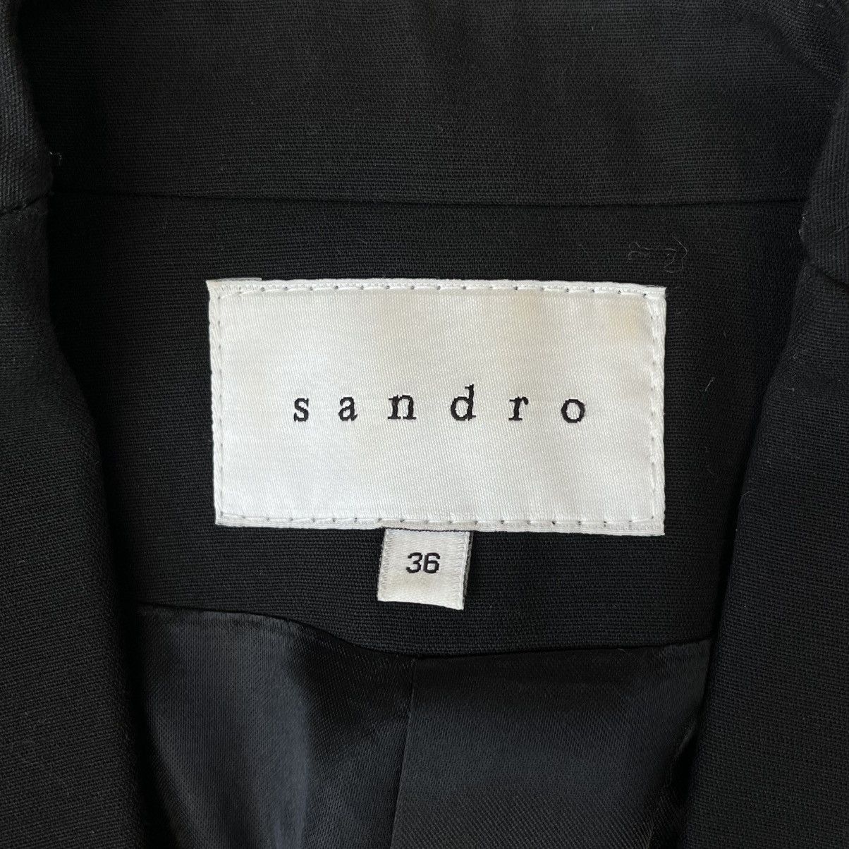 Sandro Sandro Geometric Panel Tuxedo Jacket Size XS / US 0-2 / IT 36-38 - 9 Thumbnail