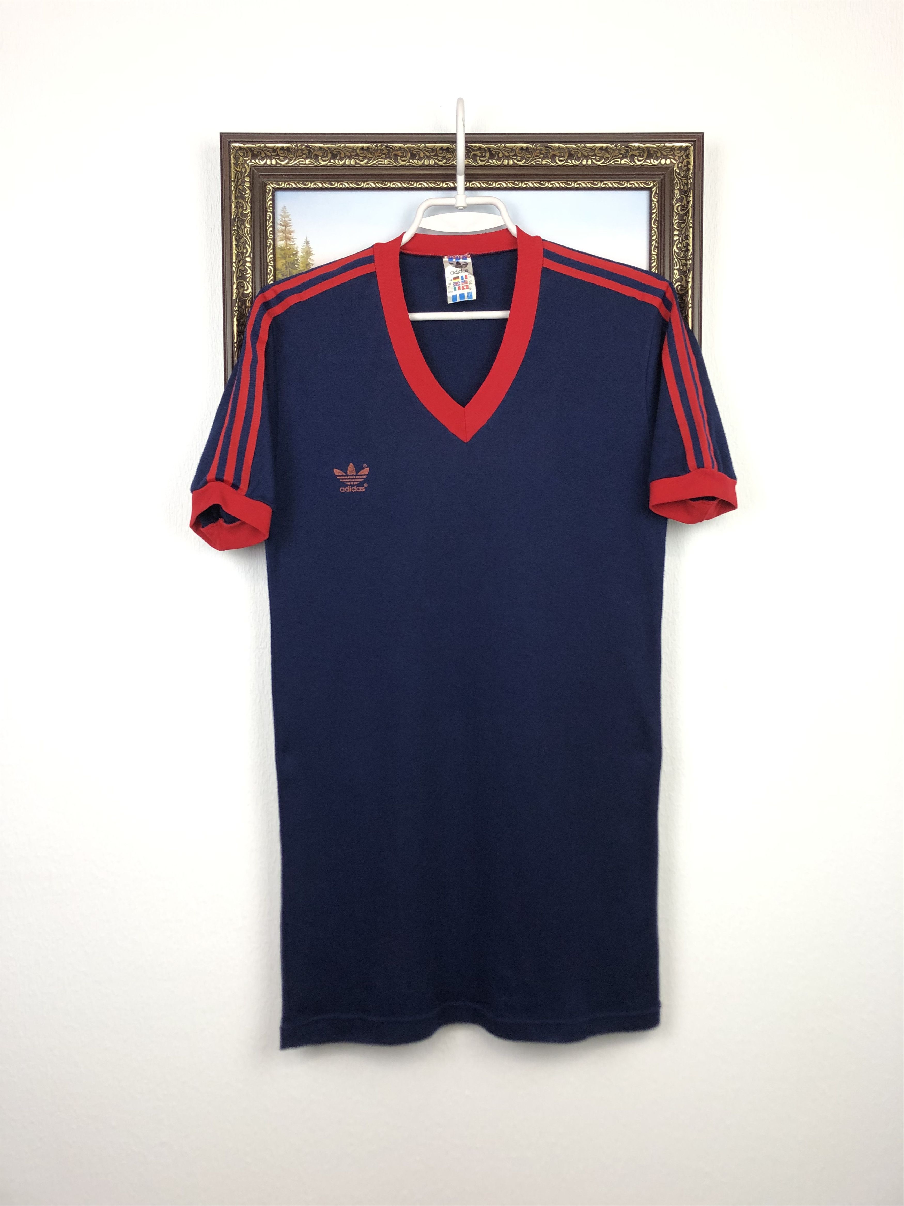 Vintage 80's Adidas Football Template Shirt Soccer Jersey