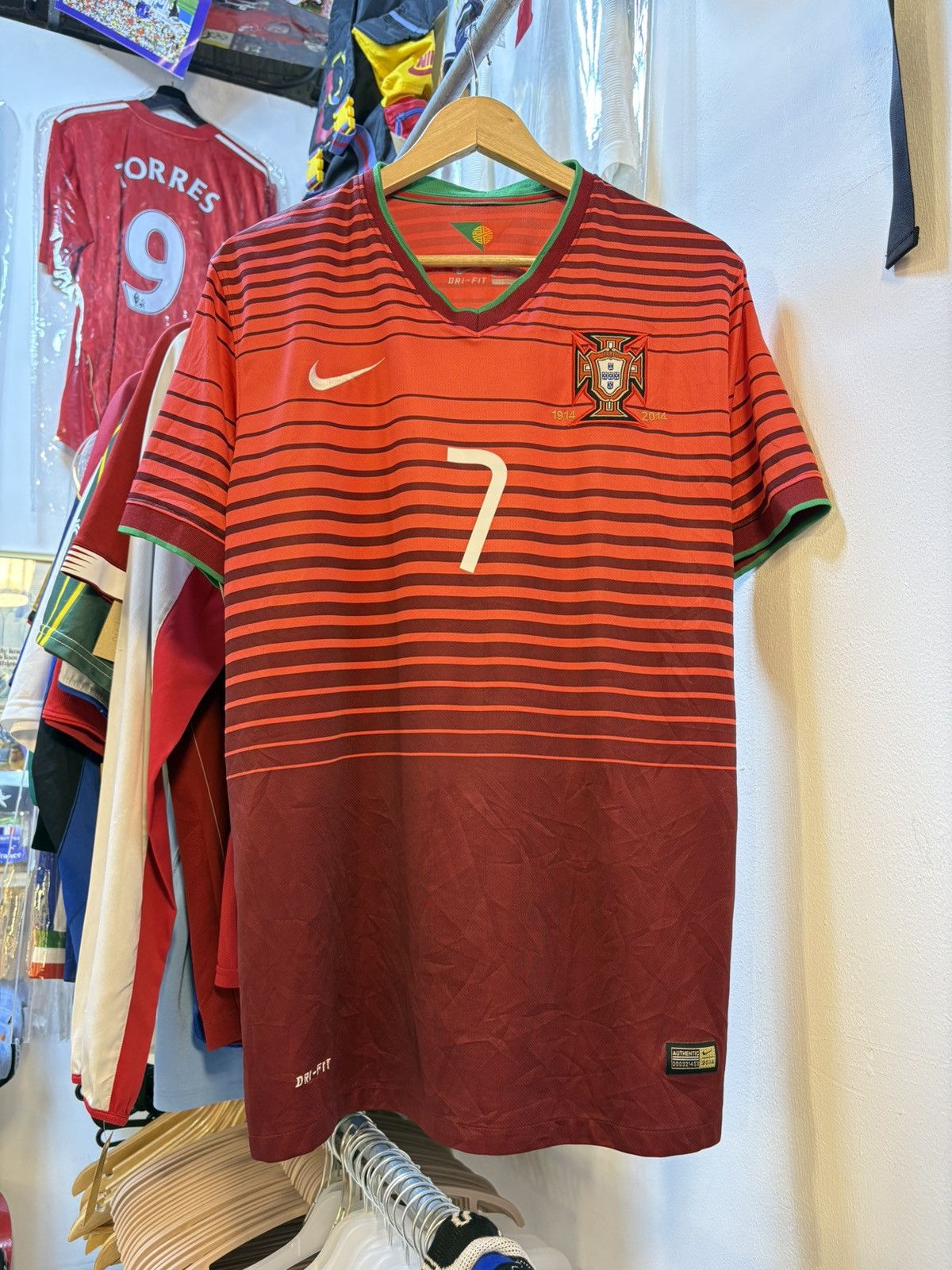 Nike 2014 Portugal National Football Team Home Kit CR7 Size US XL / EU 56 / 4 - 4 Thumbnail