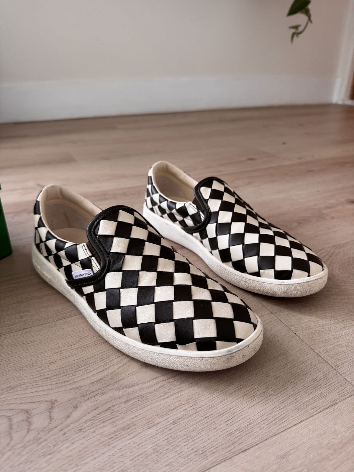 Bottega Veneta Bottega Venetta Checkered Slip Ons | Grailed display picture 1