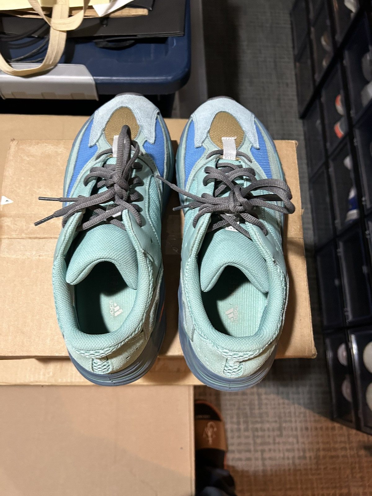 Adidas × Yeezy Yeezy 700 Faded Azure Size US 11.5 / EU 44-45 - 3 Thumbnail