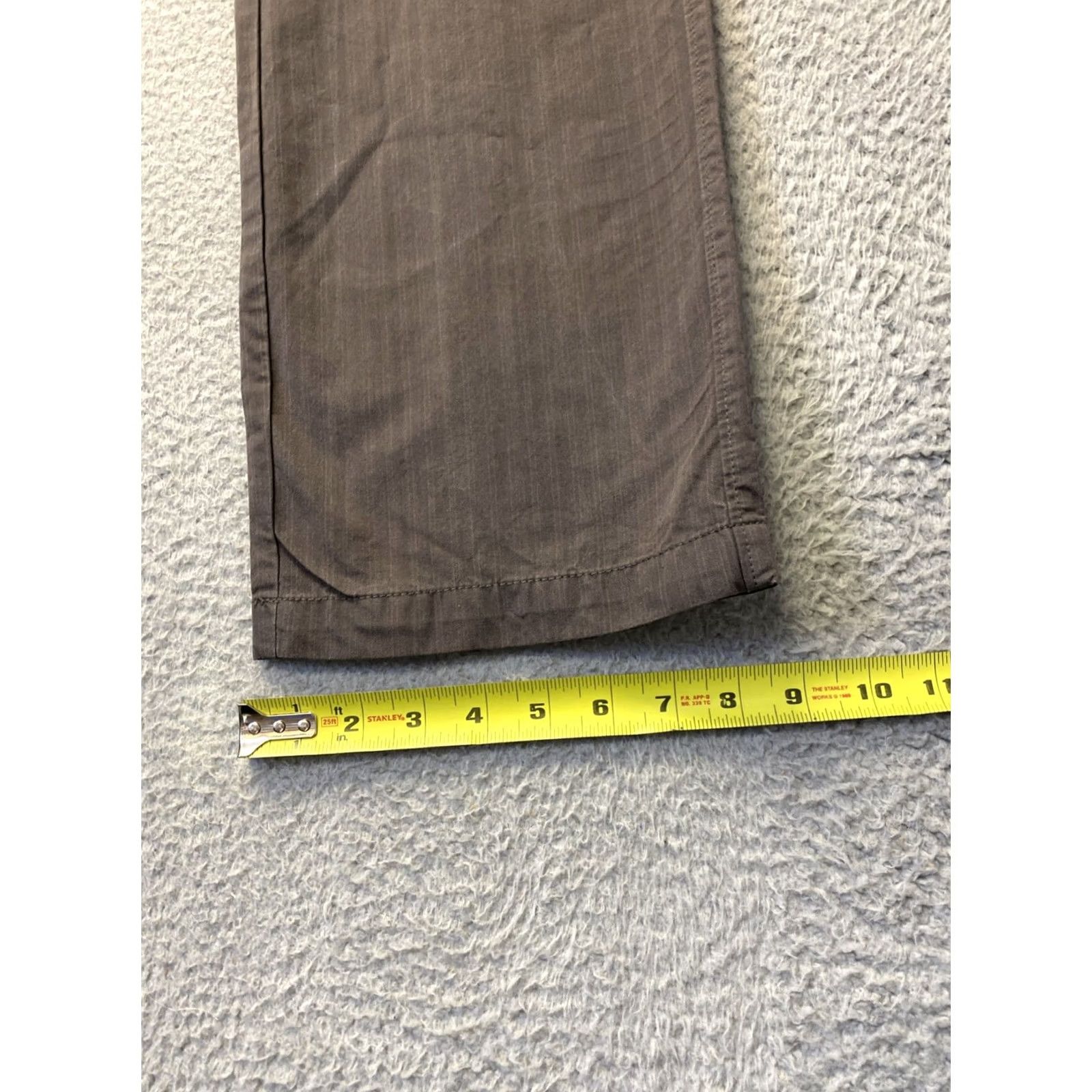 Gap Gap Mens 32x30 Bronze Chino Pants Slim Flat Front Tapered Leg Casual/Business - Cotton Spandex Pocket Zip 30 in Inseam Regular Size US 32 / EU 48 - 5 Thumbnail