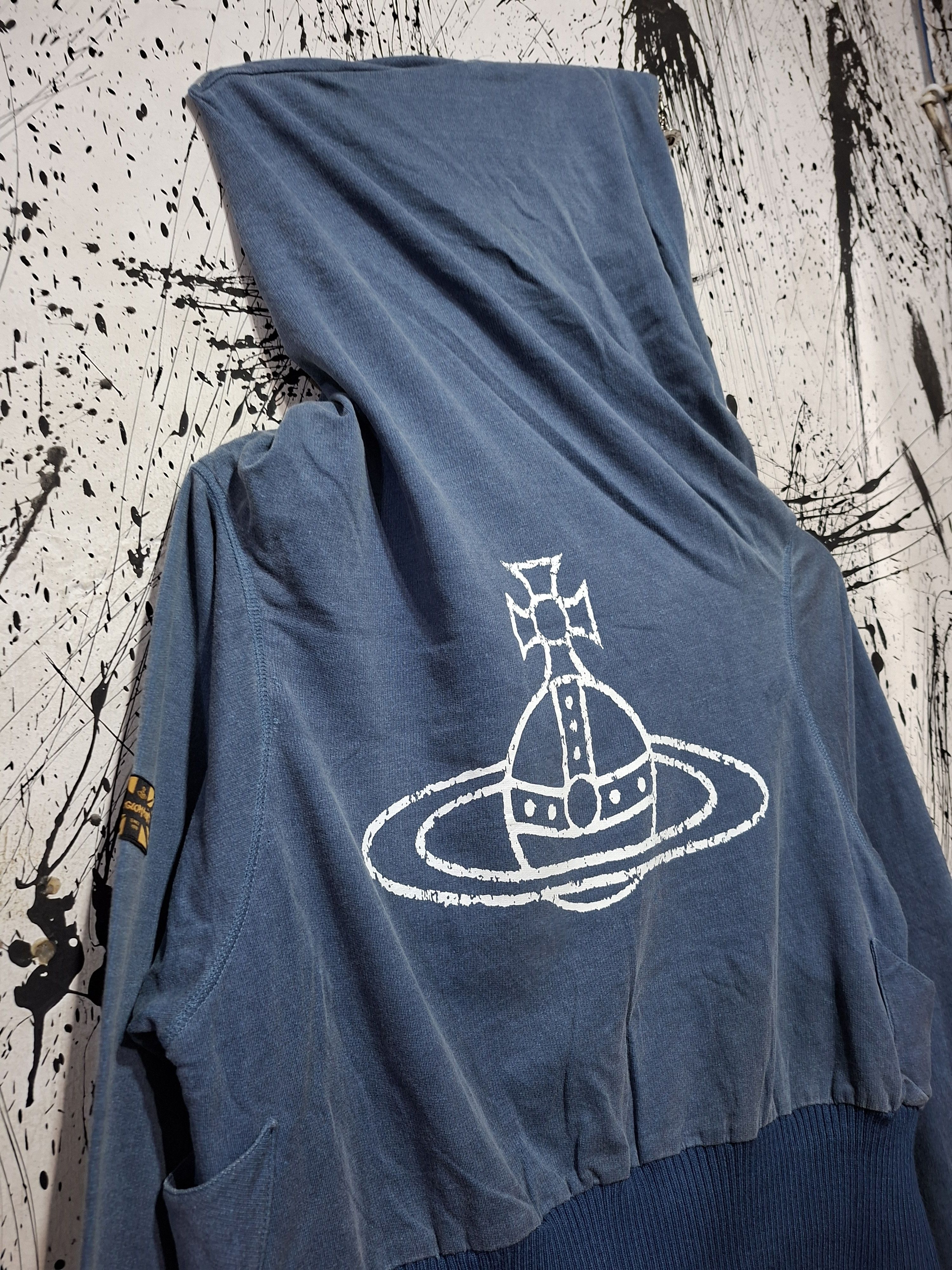 Vivienne Westwood VIVIENNE WESTWOOD ANGLOMANIA SS13 3D SILVER ORB ZIP HOODIE Size M / US 6-8 / IT 42-44 - 5 Thumbnail