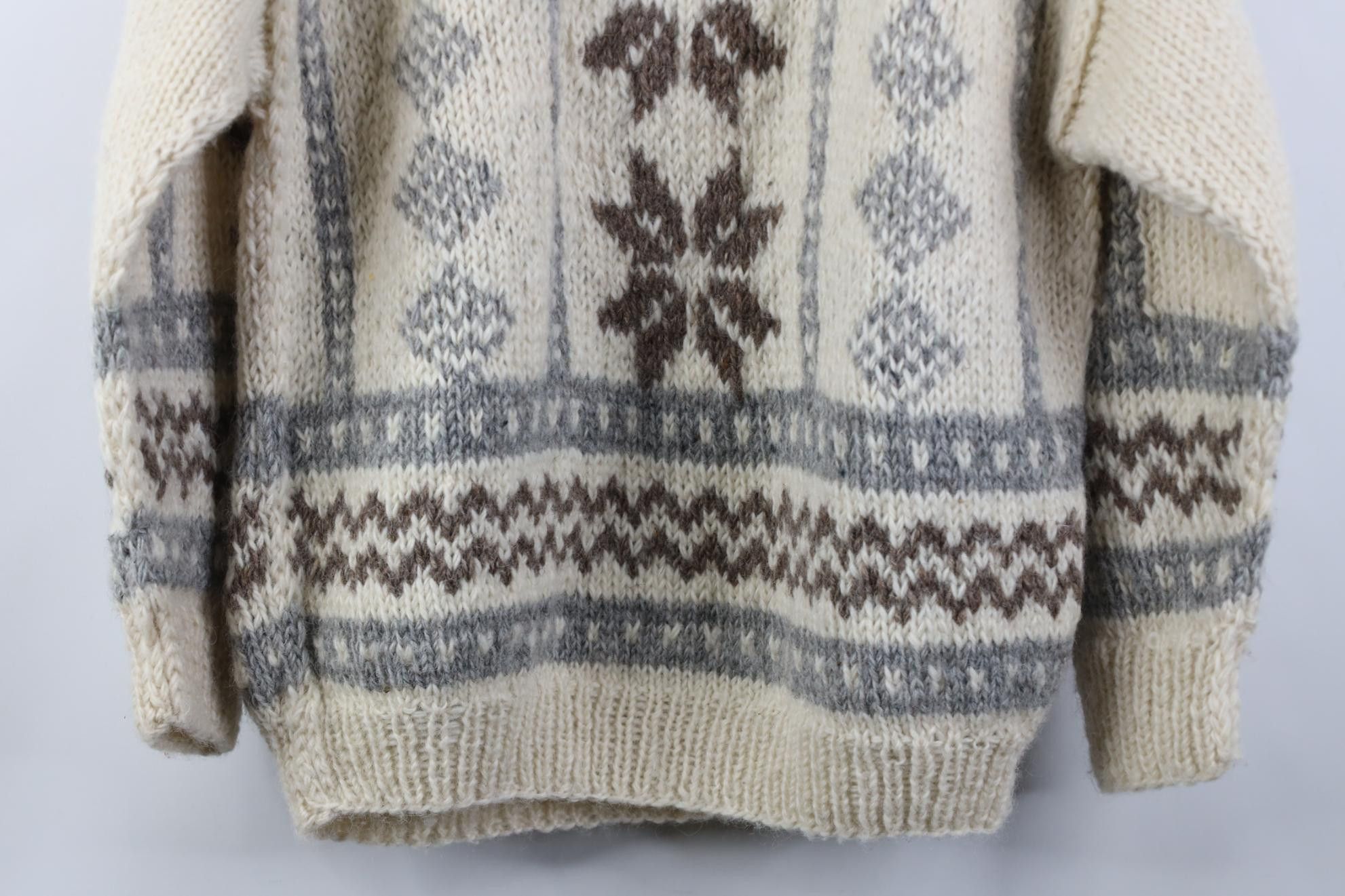 Vintage Vintage 50s Streetwear Wool Snowflake Geometric Knit Sweater Size US M / EU 48-50 / 2 - 10 Thumbnail