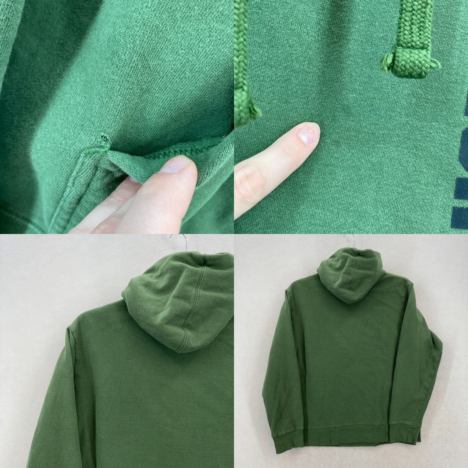 The North Face The North Face Hoodie Sweatshirt Mens L Green Logo Drawstring Pullover Hiking Size US L / EU 52-54 / 3 - 9 Thumbnail