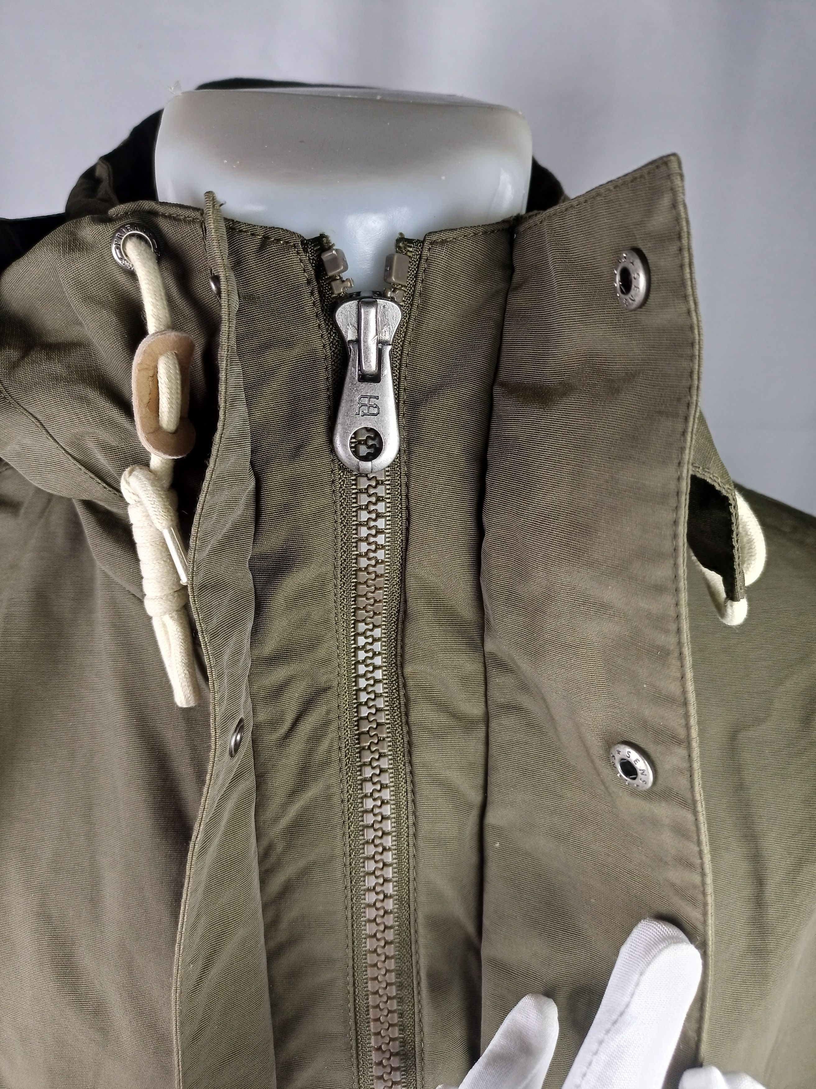 Japanese Brand FRJ JEANS fishtail Green Khaki Urban Vintage Parka Toggle Size US XL / EU 56 / 4 - 14 Thumbnail