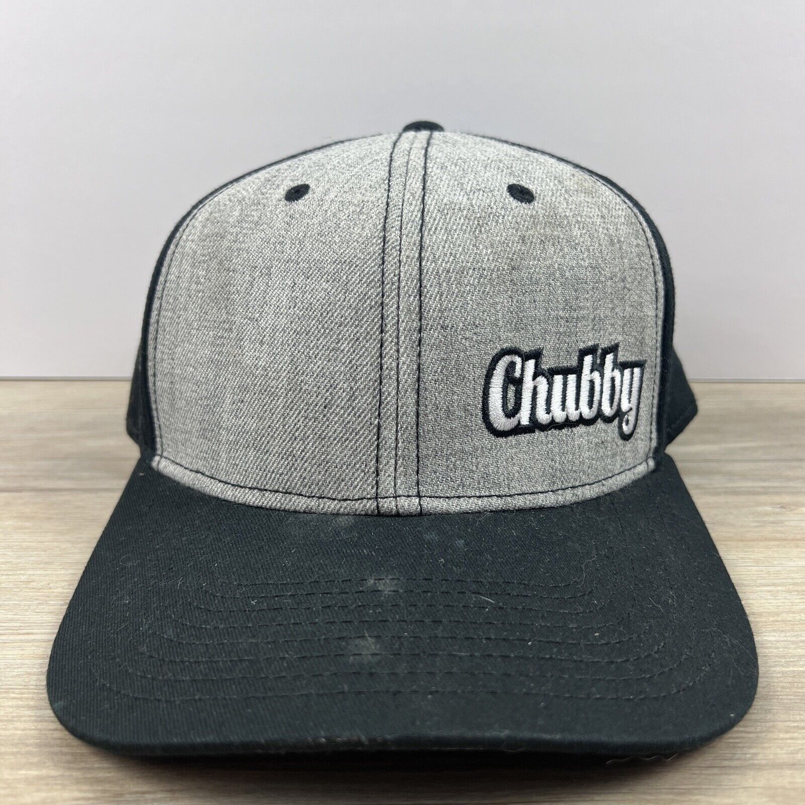Other Chubby Hat Chubby Snapback Hat Gray Adjustable Hat Adult Fit Size ONE SIZE - 7 Thumbnail