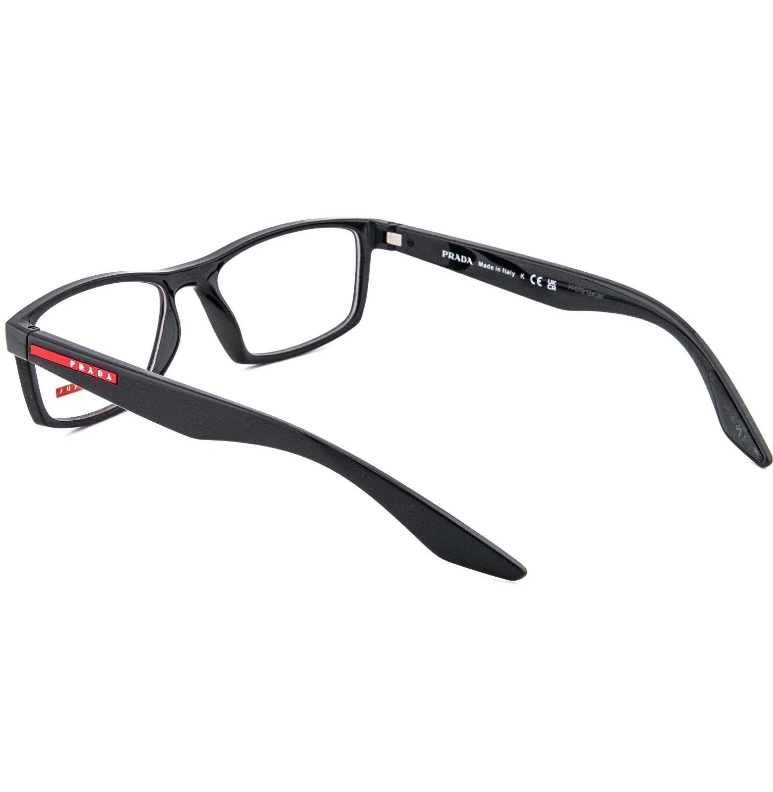 Prada PRADA Linea Rossa Eyewear 04P Shiny Black Unisex PS04PV Size ONE SIZE - 4 Thumbnail