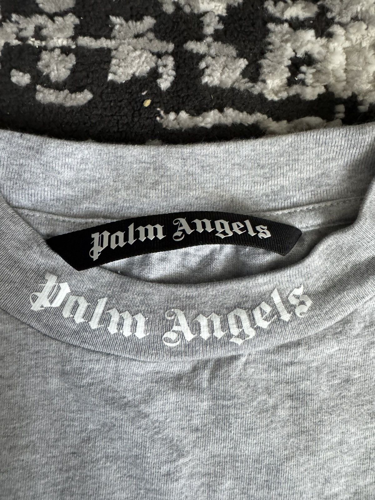 Palm Angels Grey Cotton T-shirt Size US L / EU 52-54 / 3 - 2 Thumbnail