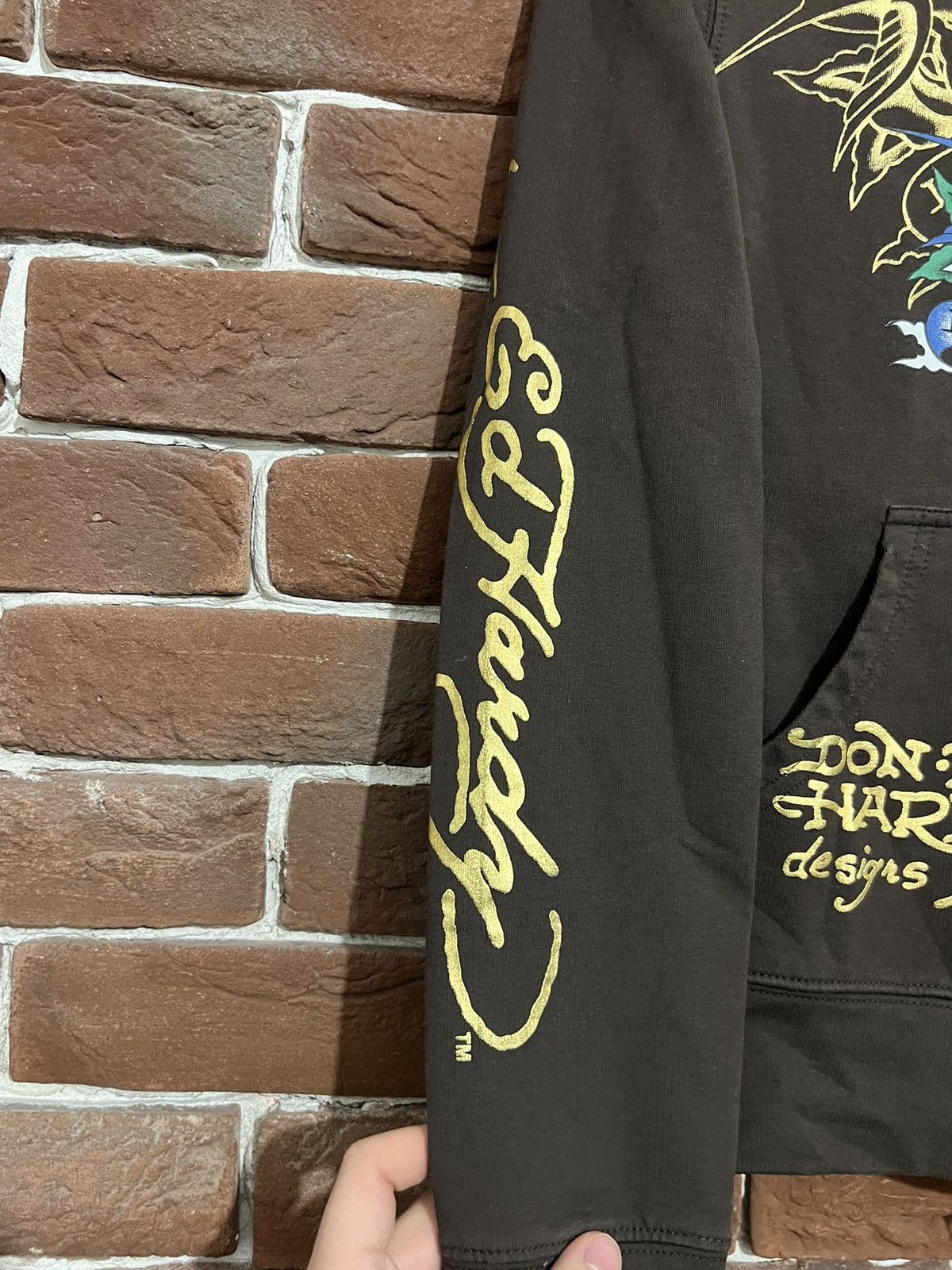 Christian Audigier Vintage Y2K Ed Hardy Flowers Burd Ch. Audigier Zip hoodie Size S / US 4 / IT 40 - 4 Thumbnail