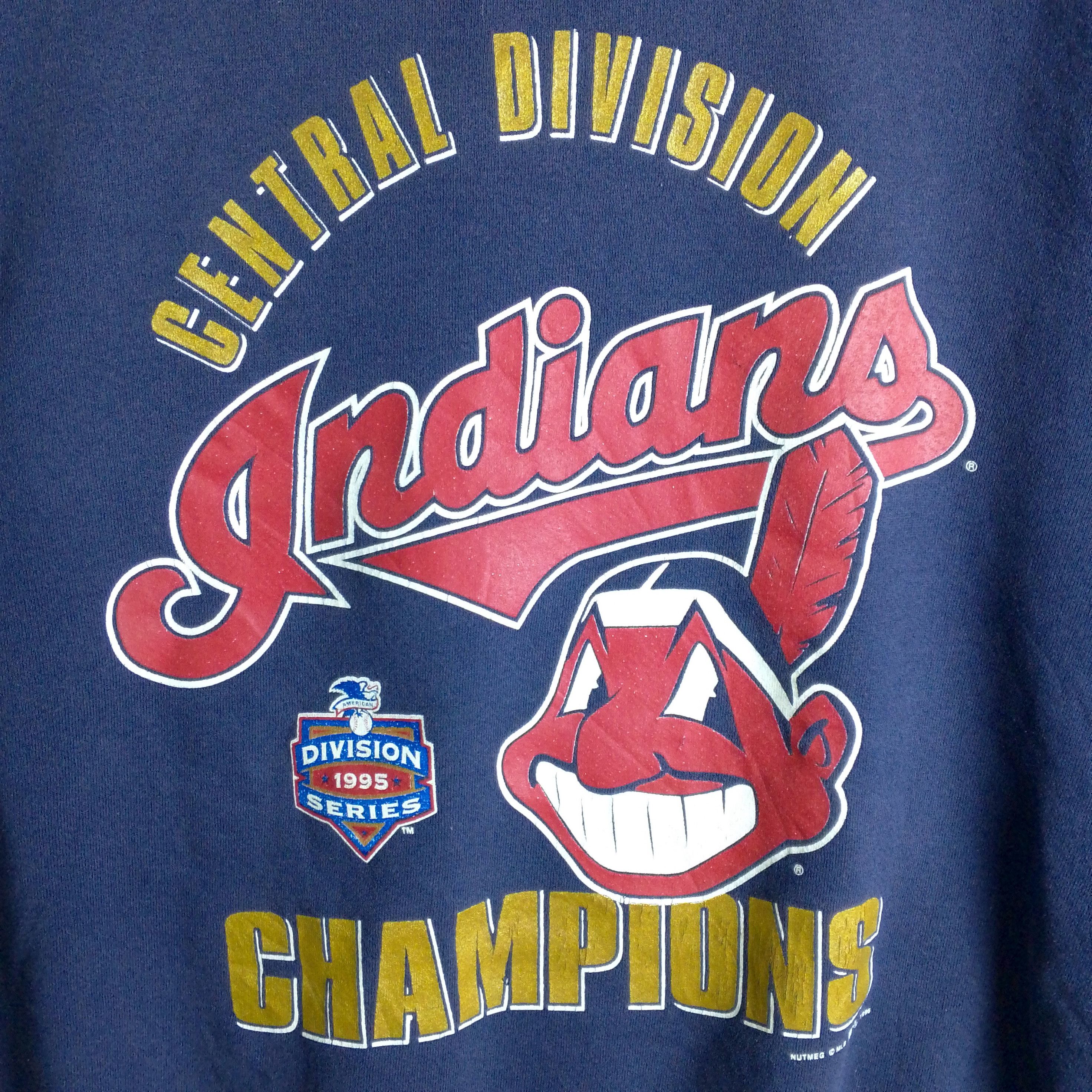 MLB Vintage 1995 Cleveland Indians Sweatshirt Size US XL / EU 56 / 4 - 3 Thumbnail