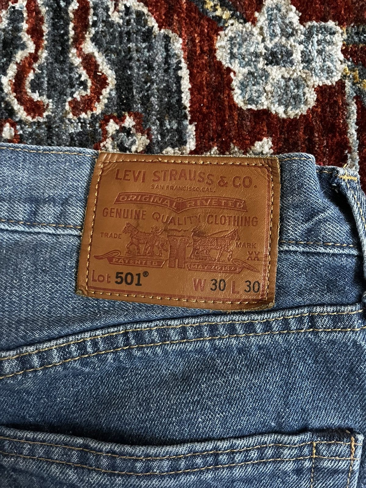 Levi's × Levi's Vintage Clothing selvedge 501 Levi’s 30x30 bigE Size US 30 / EU 46 - 3 Thumbnail