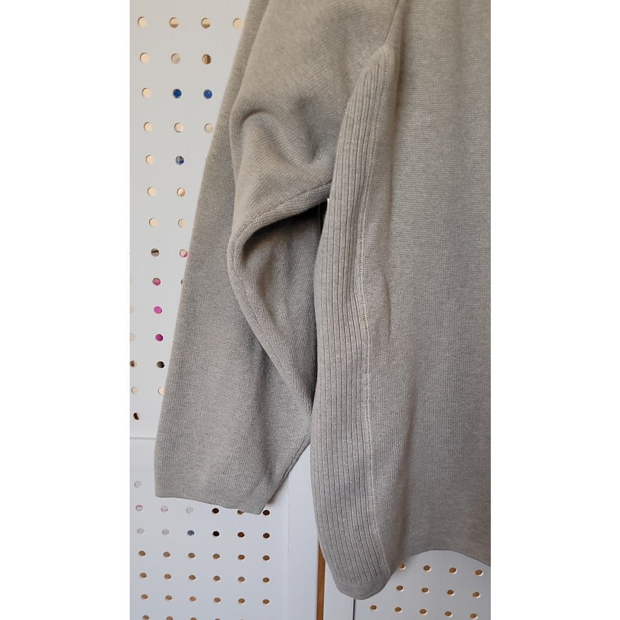 Izod Izod Men's Sweater Sz Medium Tan Pullover Cotton Neck Zipper Size US M / EU 48-50 / 2 - 3 Thumbnail