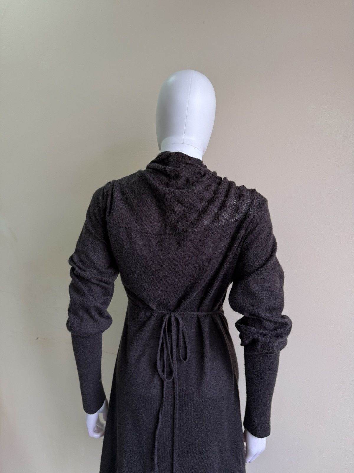 Sarah Pacini Sarah Pacini Baby Alpaca Wool Grey Cardigan One Size Size ONE SIZE - 8 Thumbnail