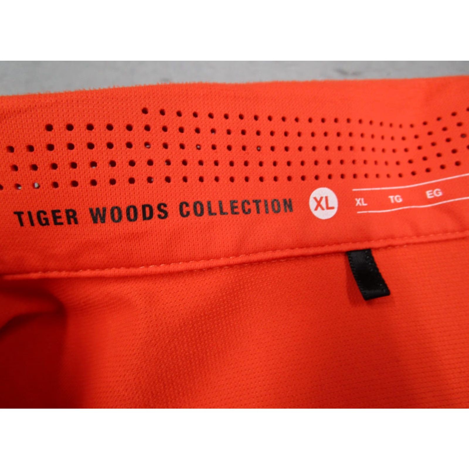 Nike Nike Polo Shirt Mens XL Orange Dri-FIT Tiger Woods Collection Golf Performance Striped Lightweight Moisture Wicking 605497-841 Size US XL / EU 56 / 4 - 3 Thumbnail