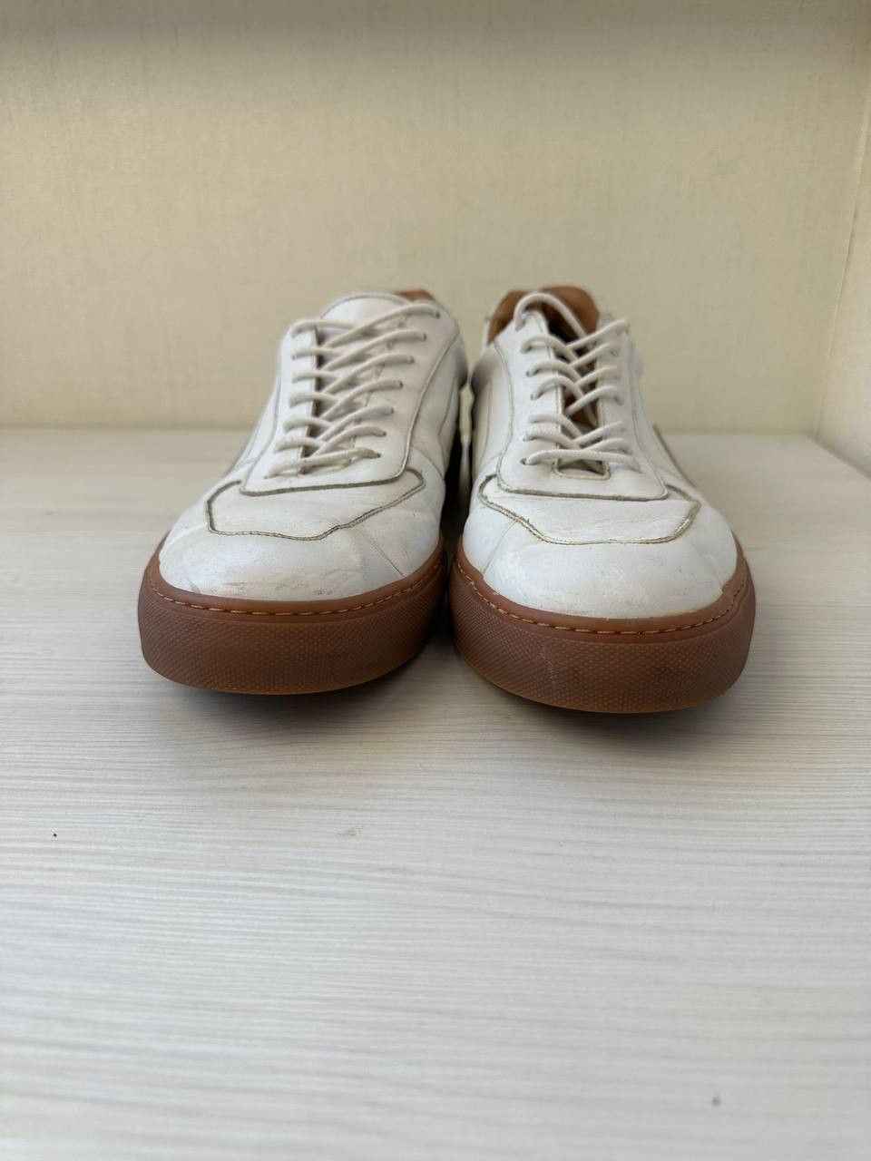 Handmade Oliver Sweeney Tabua 501 Leather Sneakers Handmade Italy Size US 11.5 / EU 44-45 - 6 Thumbnail