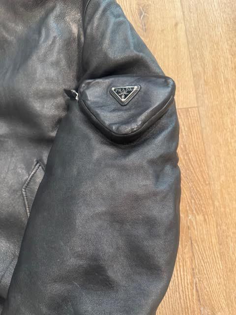 Prada Prada nappa leather bomber jacket Size S / US 4 / IT 40 - 11 Thumbnail