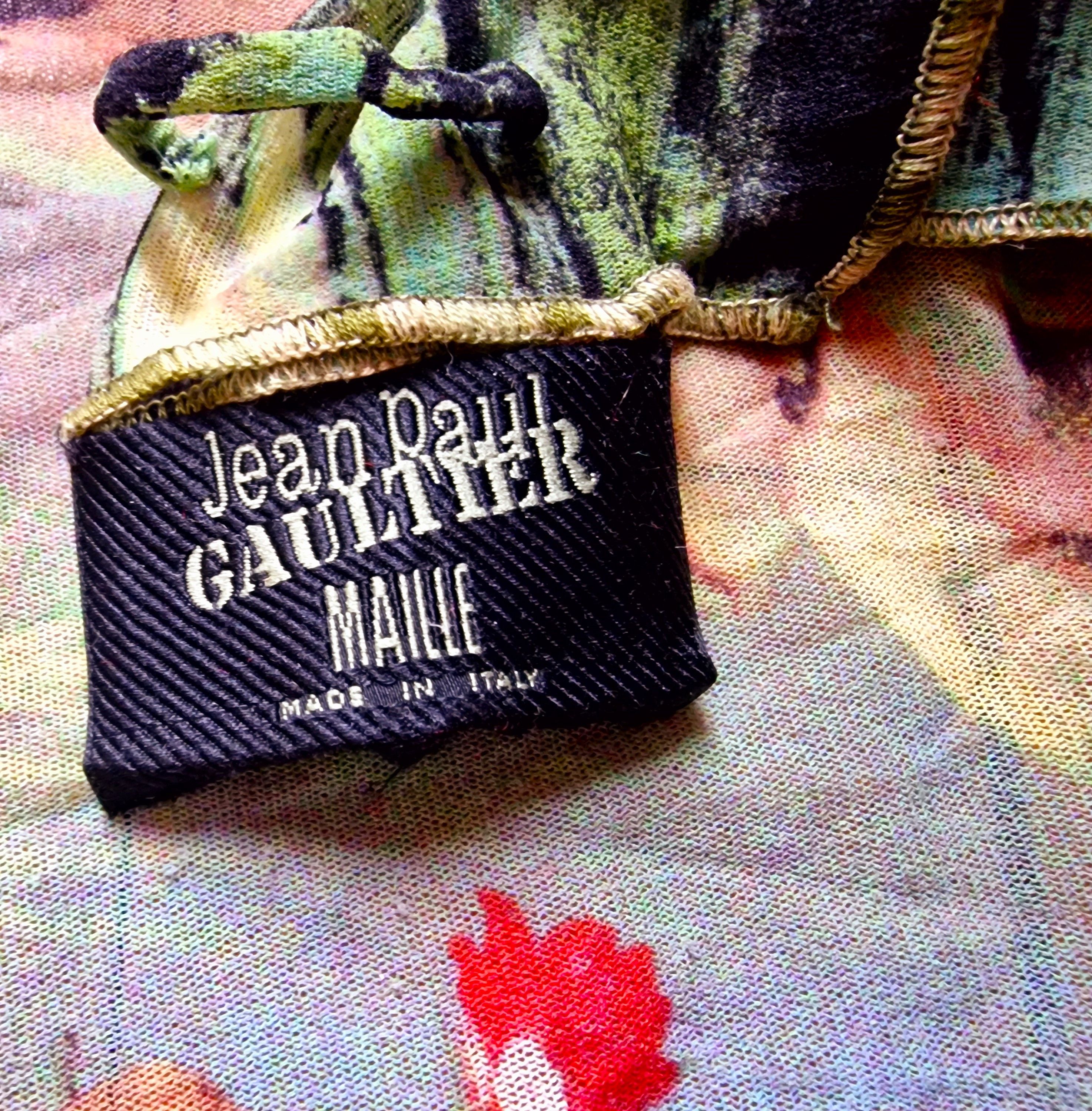 Jean Paul Gaultier Jean Paul Gaultier S/S 1998 Frida Kahlo Mesh Pareo Dress Size M / US 6-8 / IT 42-44 - 14 Thumbnail