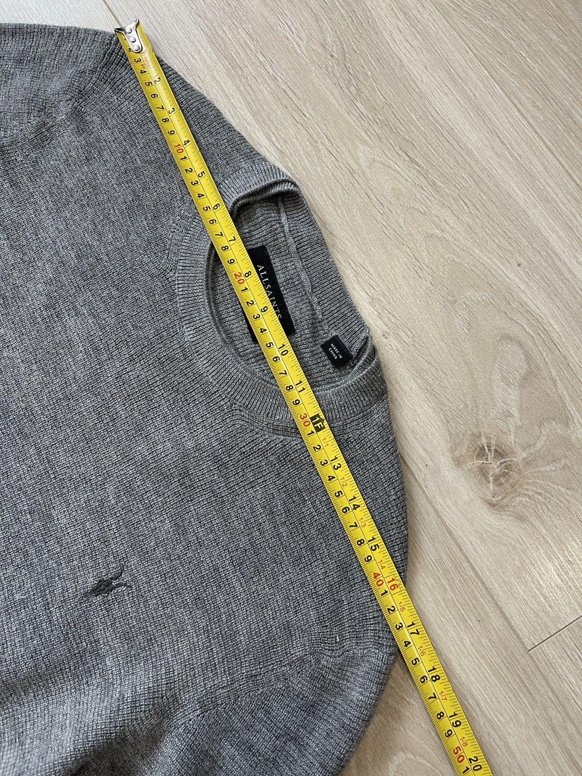 Allsaints Allsaints wool sweater grey S Size US S / EU 44-46 / 1 - 9 Thumbnail