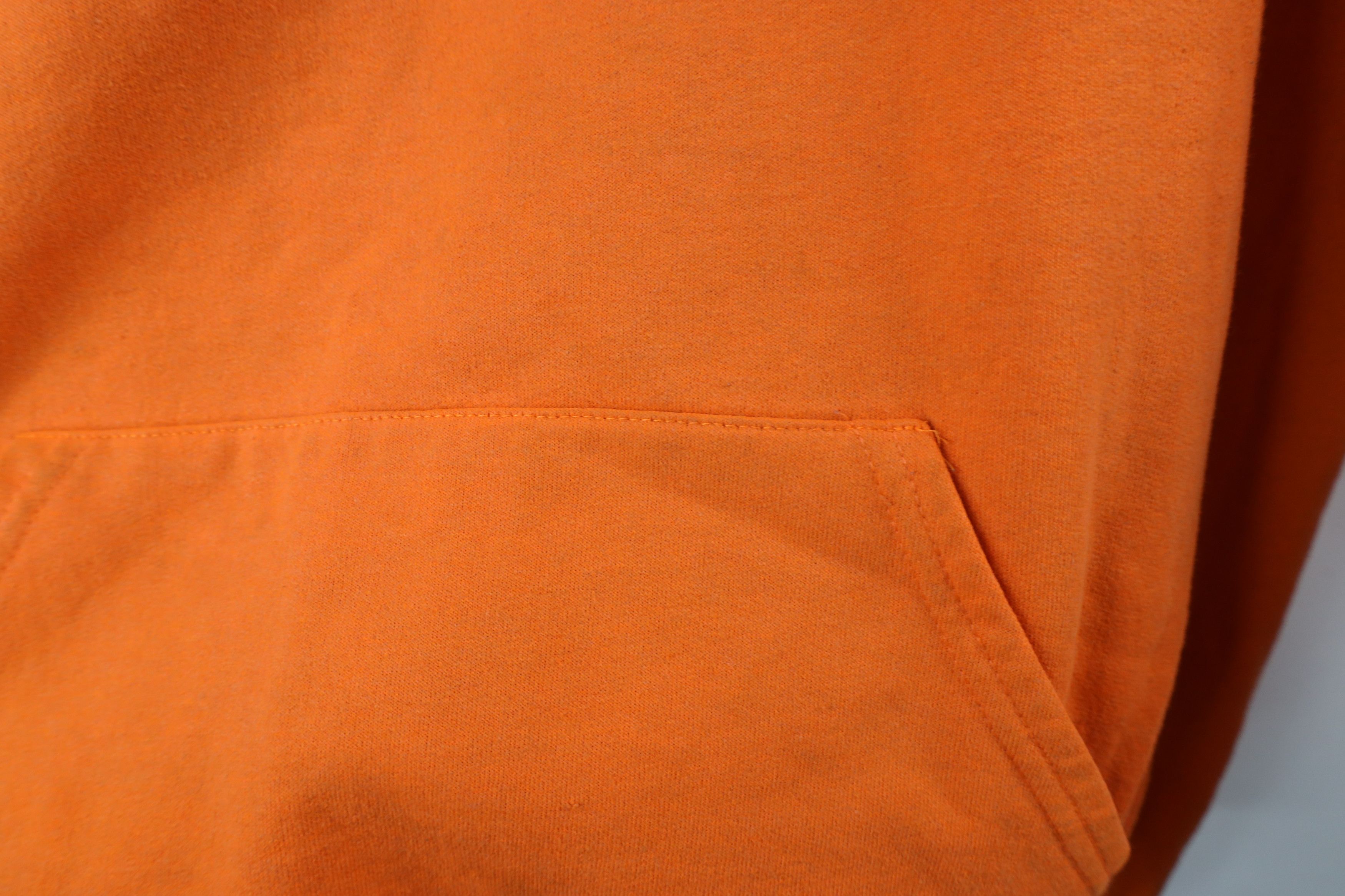 Vintage Vintage 90s Jeep Motors Spell Out Hoodie Sweatshirt Orange Size US XXL / EU 58 / 5 - 6 Thumbnail