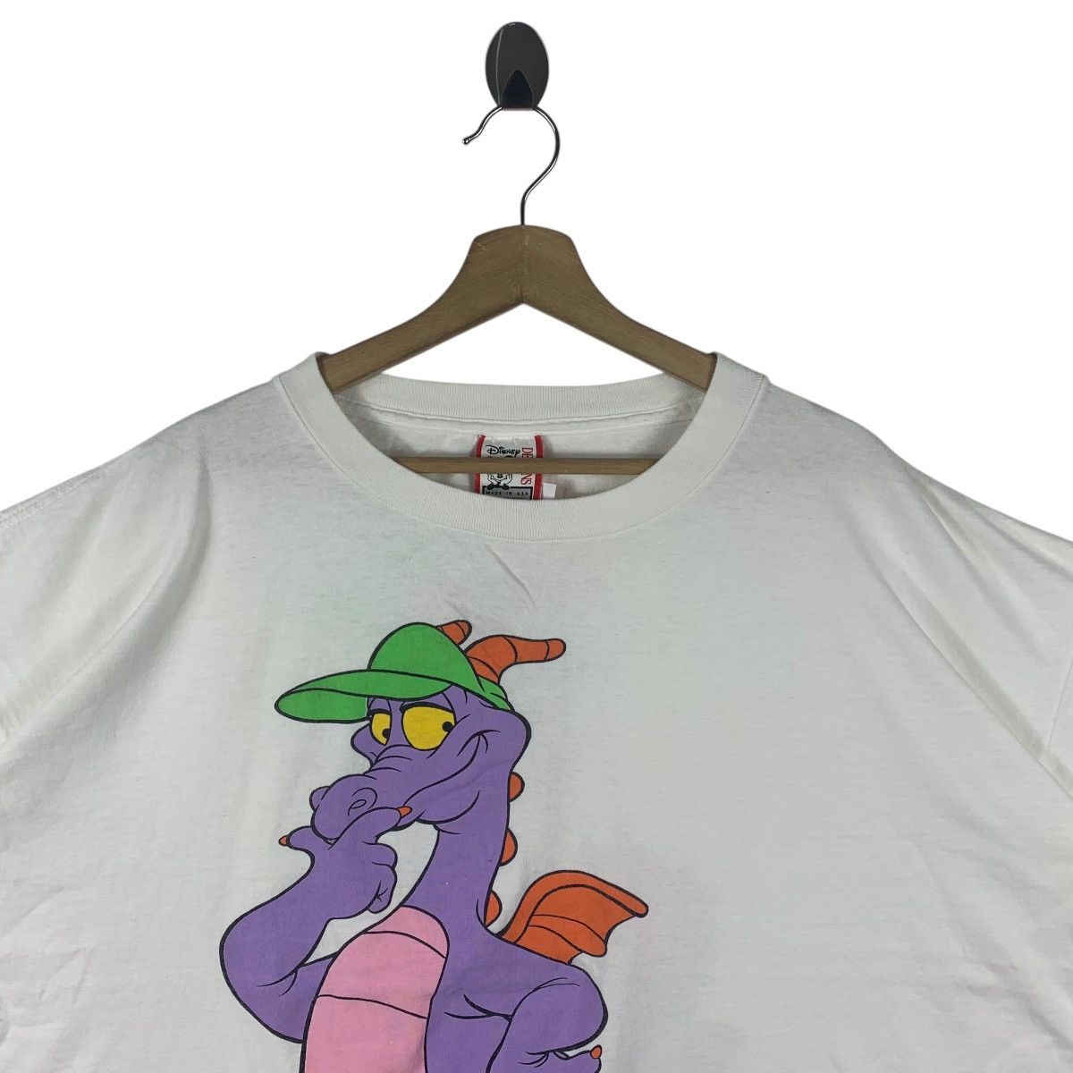 Cartoon Network × Disney × Vintage Vintage 90s Disney PIGMENT DRAGON epcot mirror print tee Size US XXL / EU 58 / 5 - 2 Thumbnail