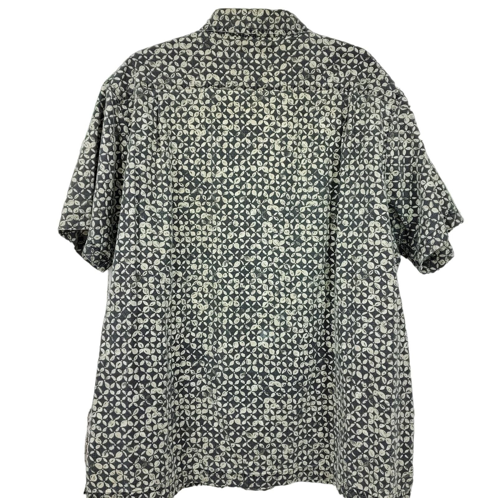 Other Croft & Barrow Gray Floral Hawaiian Aloha Shirt XXL 1601 Size US XXL / EU 58 / 5 - 2 Thumbnail