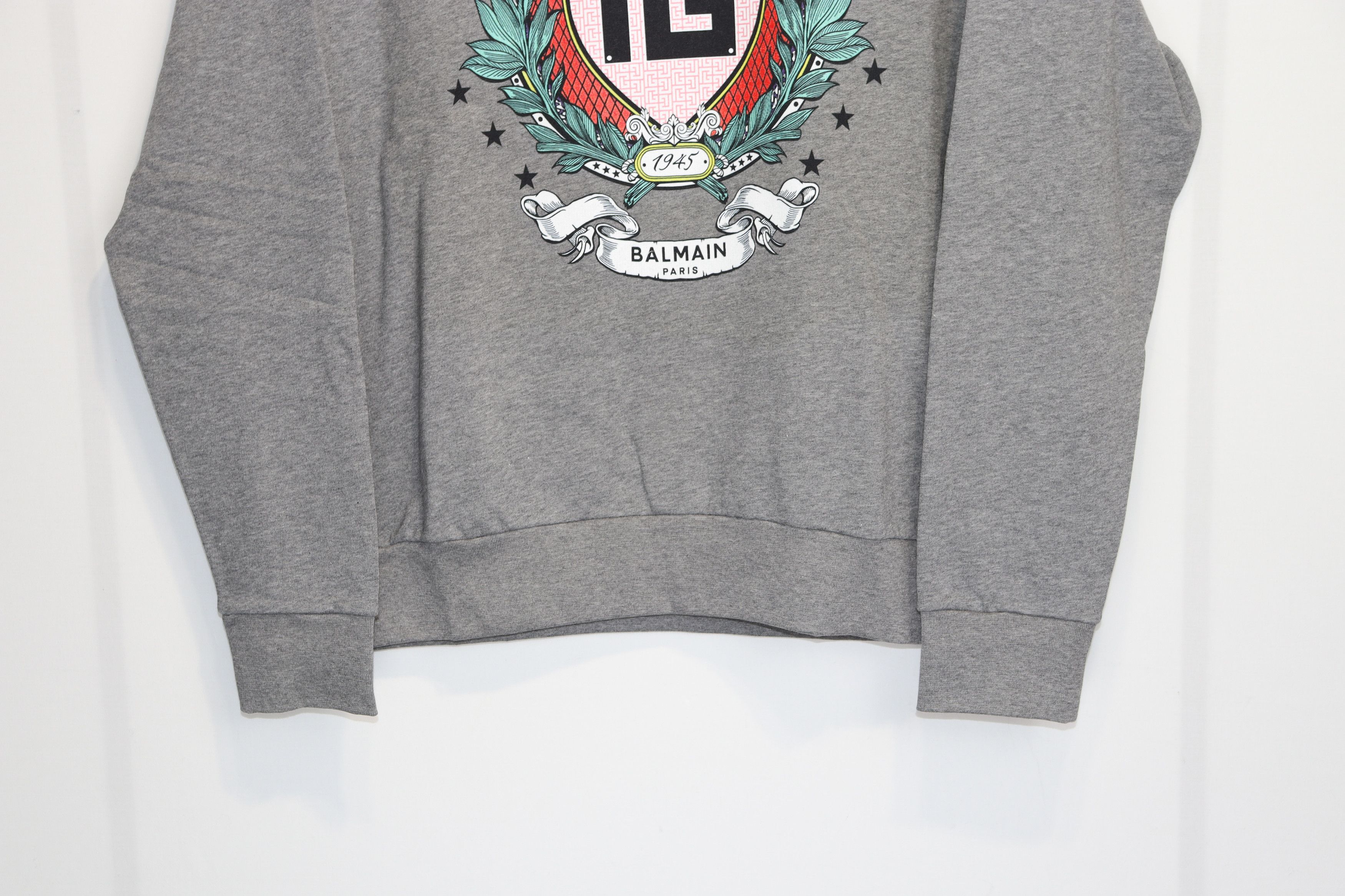 Balmain o1rshd1 Sweatshirt in Grey Size US M / EU 48-50 / 2 - 6 Thumbnail