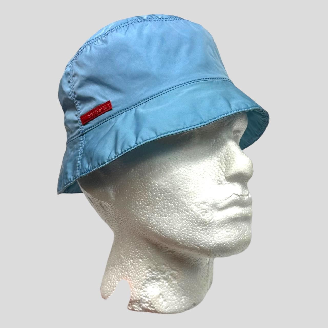 Prada Prada Sport SS99 Baby Blue Nylon Bucket Hat - M Size ONE SIZE - 2 Thumbnail