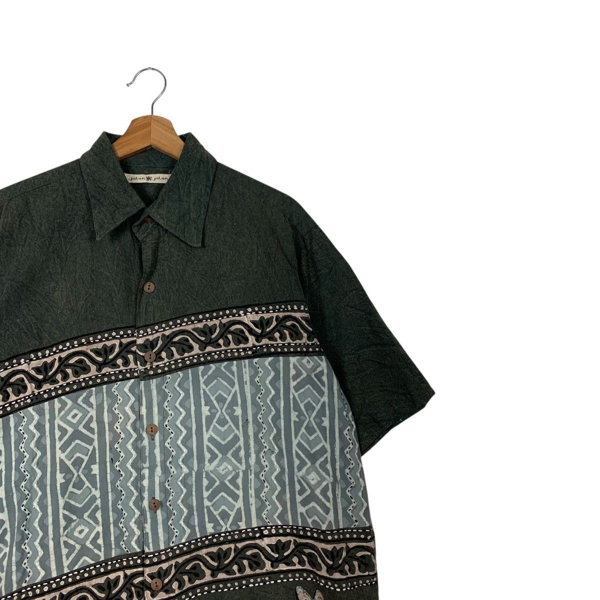 Japanese Brand JALAN JALAN Casual Formal Button Shirts #2087-C91 Size US XL / EU 56 / 4 - 5 Thumbnail