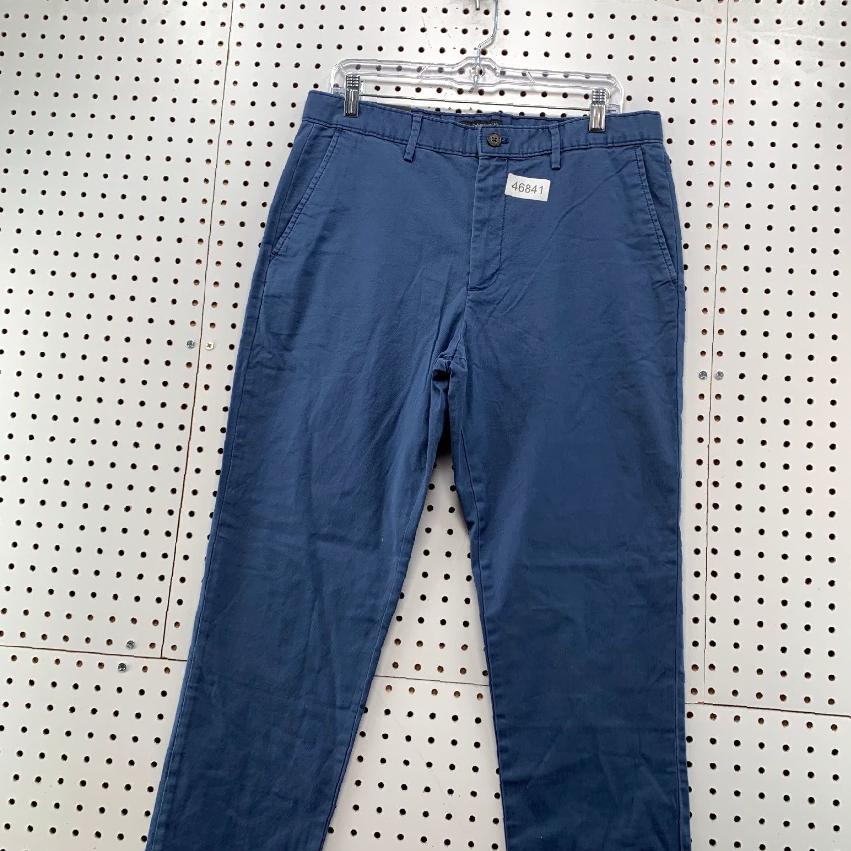 Banana Republic VINTAGE Banana Republic Chino Pants Mens 33x32 Blue Slim Fit Cotton Work School Size US 33 - 5 Thumbnail
