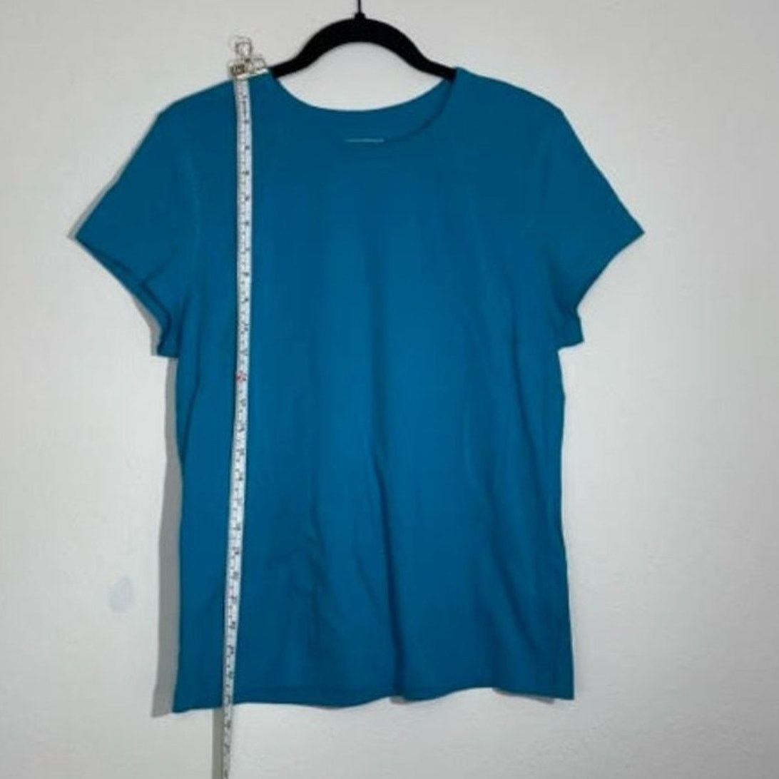 Tek Gear Tek Gear Blue Scoop Neck Tee Slightly Fitted Size XL Size XL / US 12-14 / IT 48-50 - 2 Thumbnail