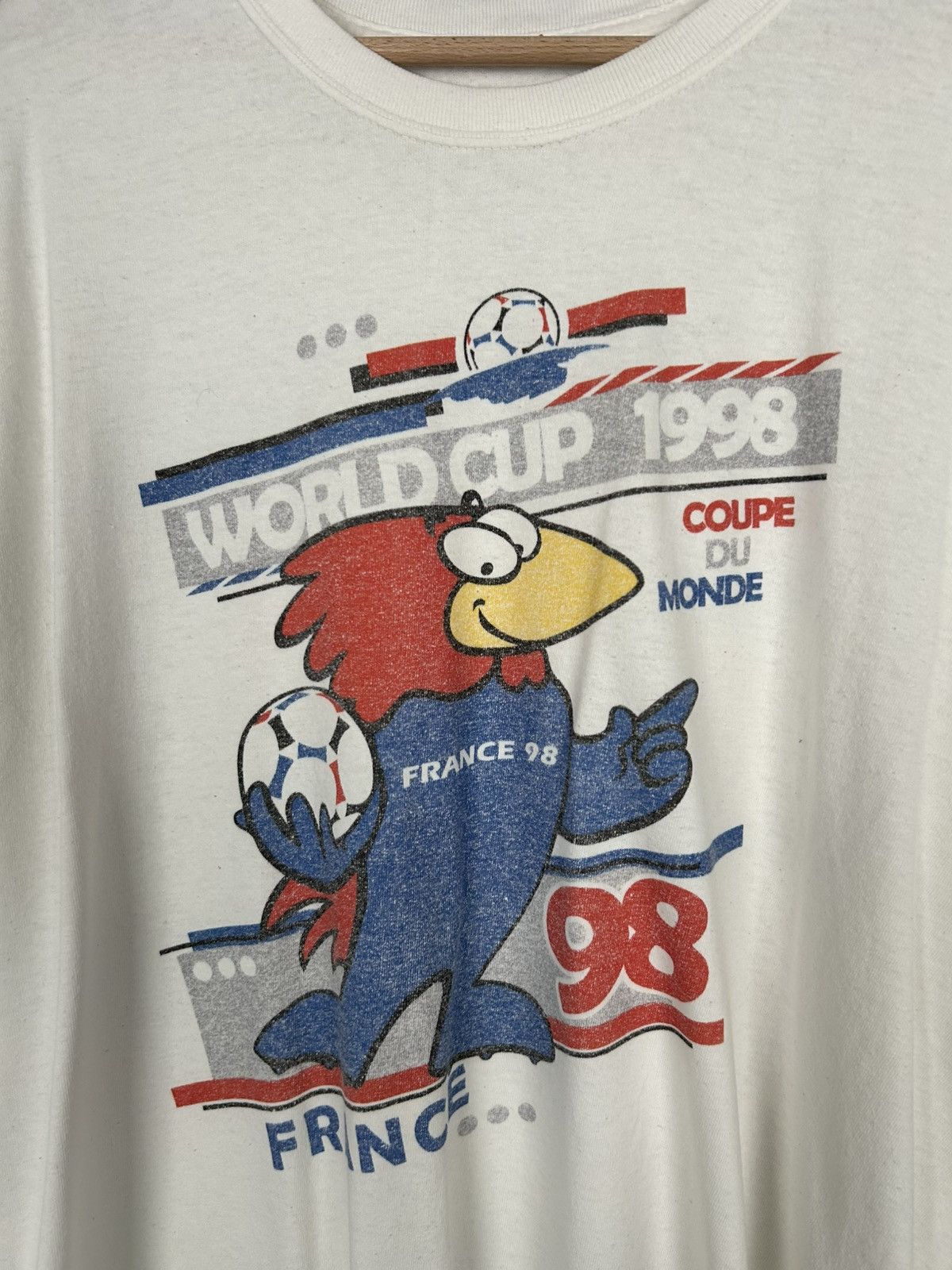 Vintage Vintage France 1998 World Cup FIFA Soccer Jersey Football Size US XL / EU 56 / 4 - 3 Thumbnail