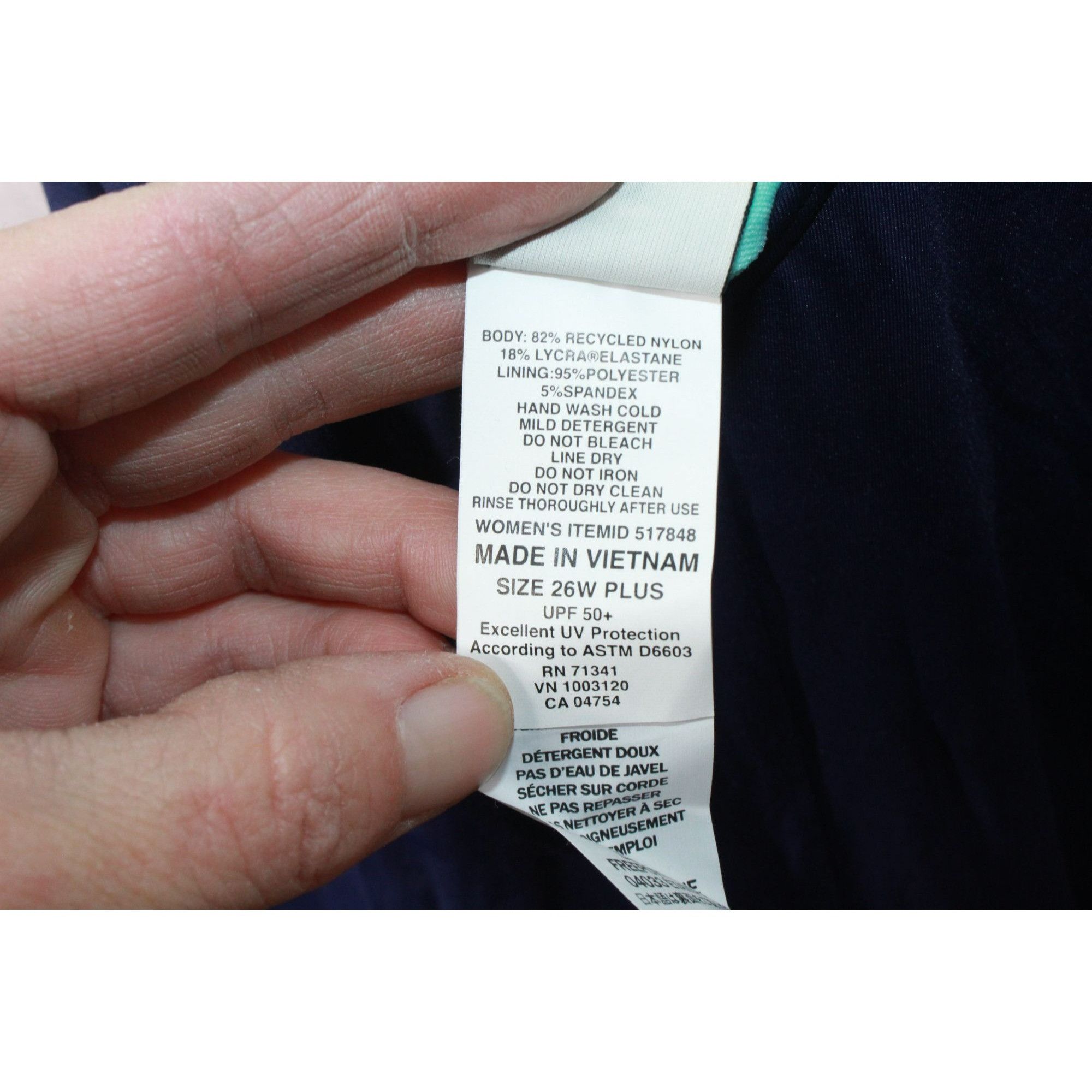 L.L. Bean LL Bean Women's New Currents Swimwear Scoopneck Tanksuit Size 3XL / US 20-22 - 8 Thumbnail