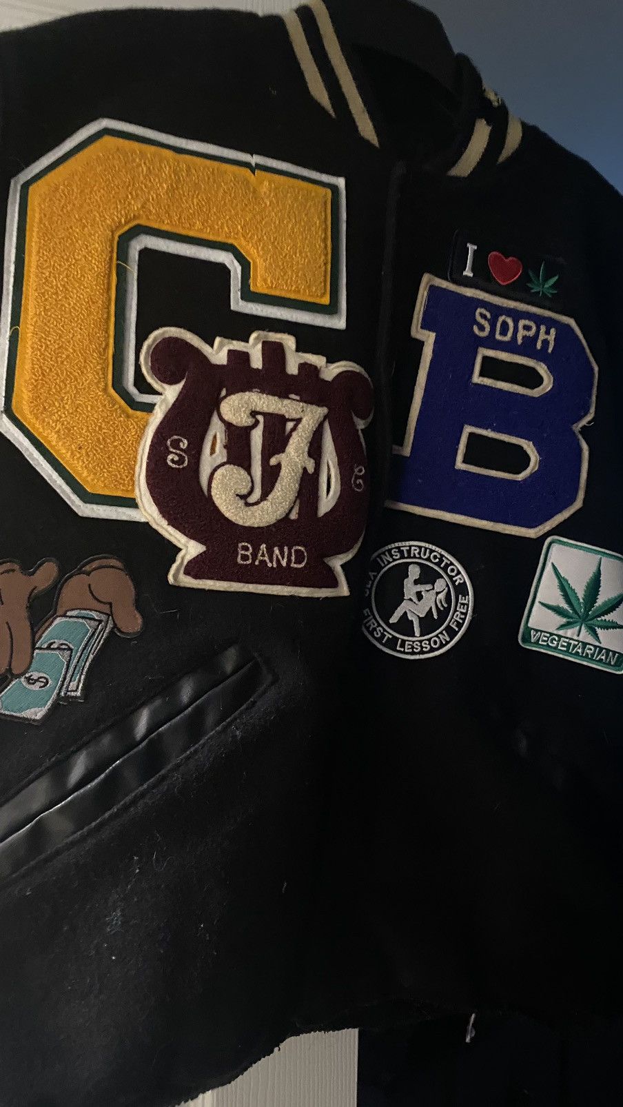 Vintage Vintage Varsity jacket guitarboys y2k varsity Size US L / EU 52-54 / 3 - 6 Thumbnail