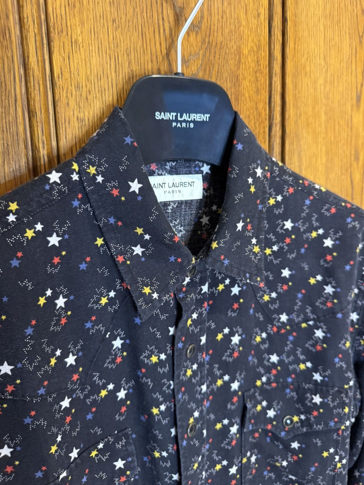 Saint Laurent Paris Saint Laurent star print western black shirt Size US M / EU 48-50 / 2 - 14 Thumbnail