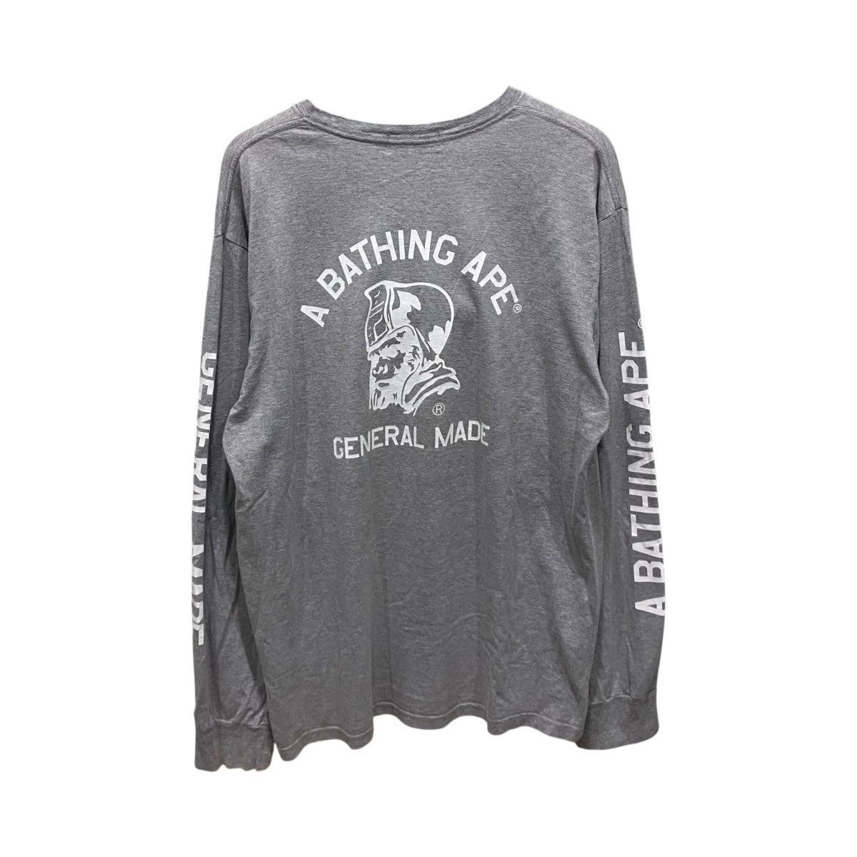 Bape A Bathing Ape Lettered Made By General L/S Tee | Grailed