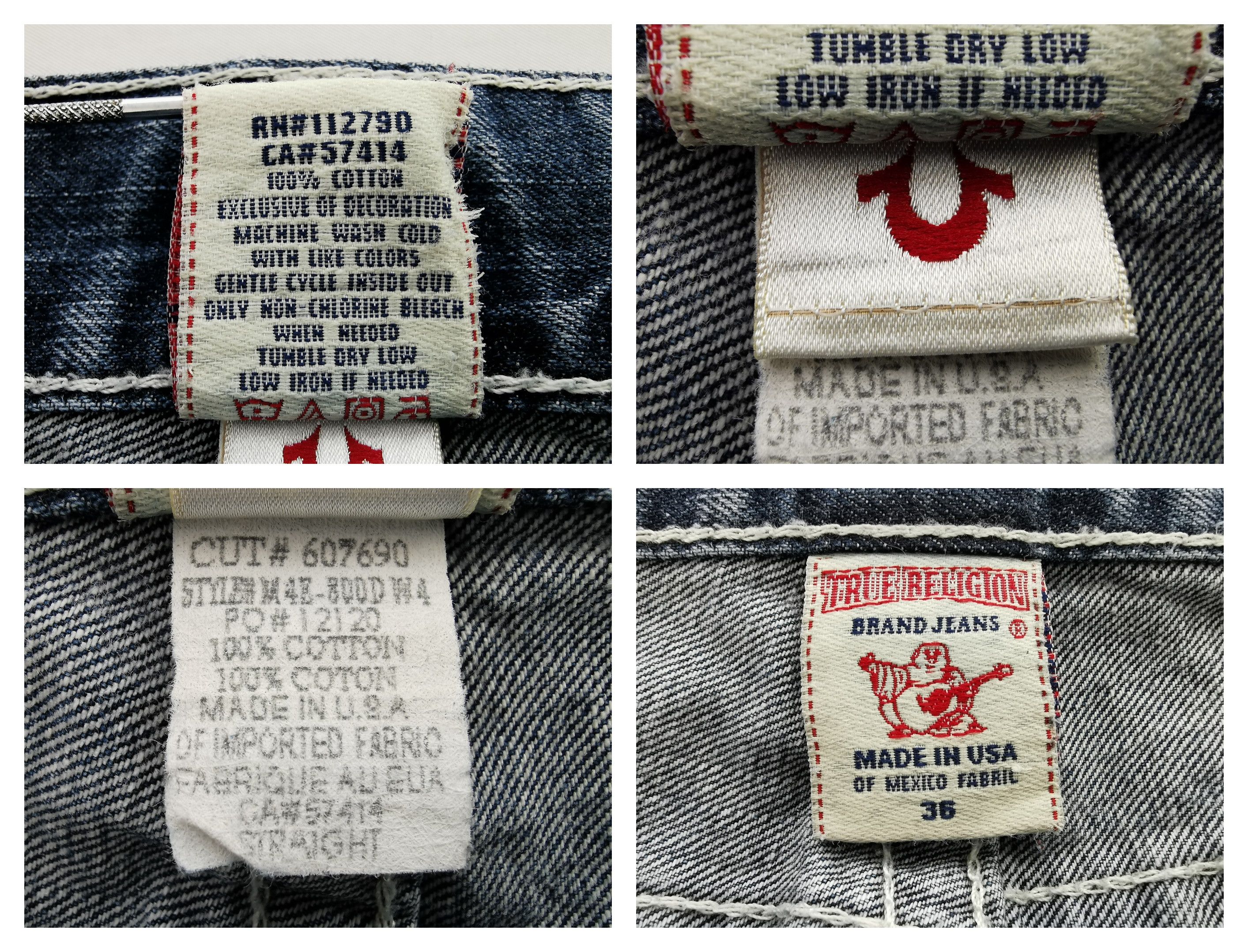 True Religion Vintage True Religion Denim Jeans Made In USA Size US 38 / EU 54 - 5 Thumbnail