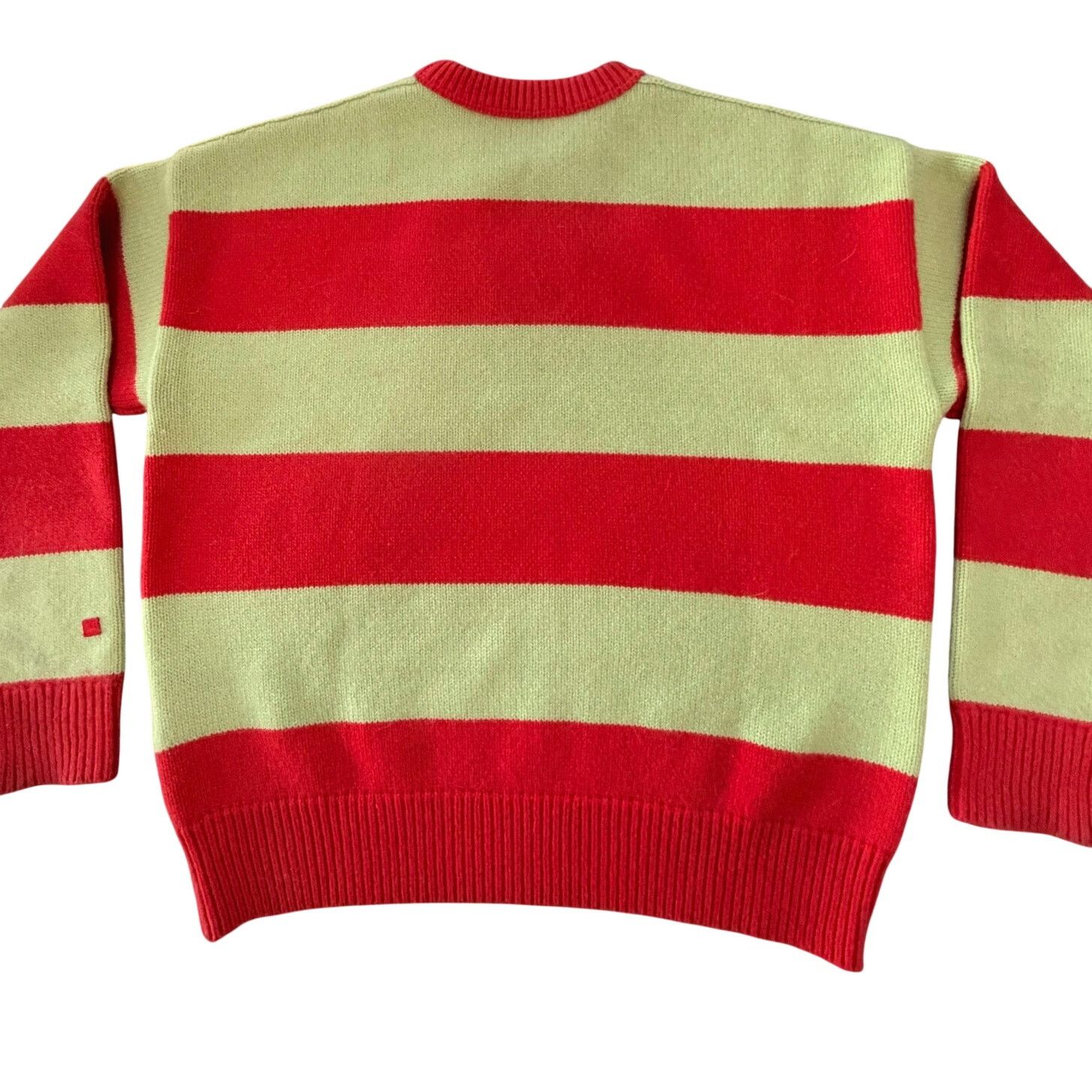 Acne Studios ACNE STUDIOS: Men's Wool Striped "Face" Sweater - XS Size US XS / EU 42 / 0 - 8 Thumbnail