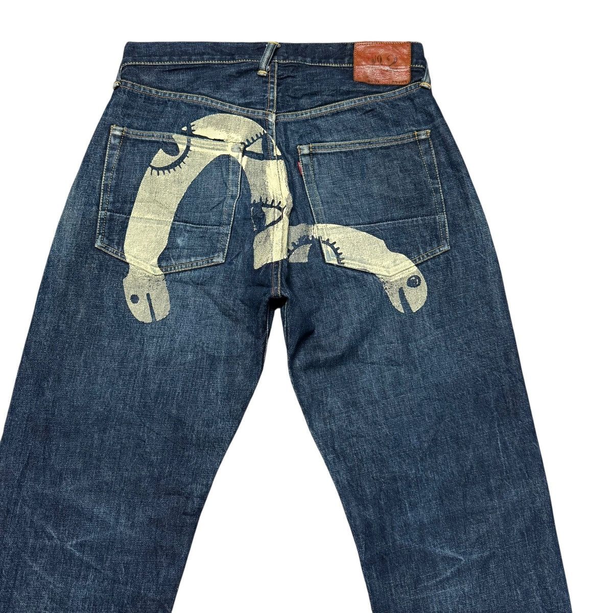 Evisu Vintage Evisu Snake Eyes Daicock Denim Selvedge Jeans Size US 33 - 1 Thumbnail
