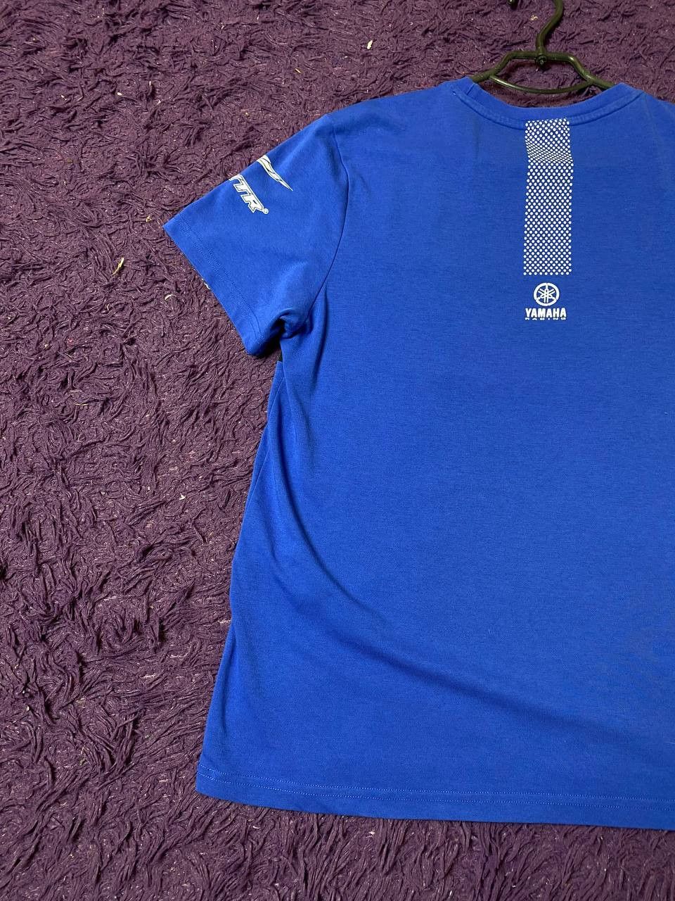Yamaha Moto Brand Logo YAMAHA Y2K Blue T-Shirt Size L Size US L / EU 52-54 / 3 - 16 Thumbnail