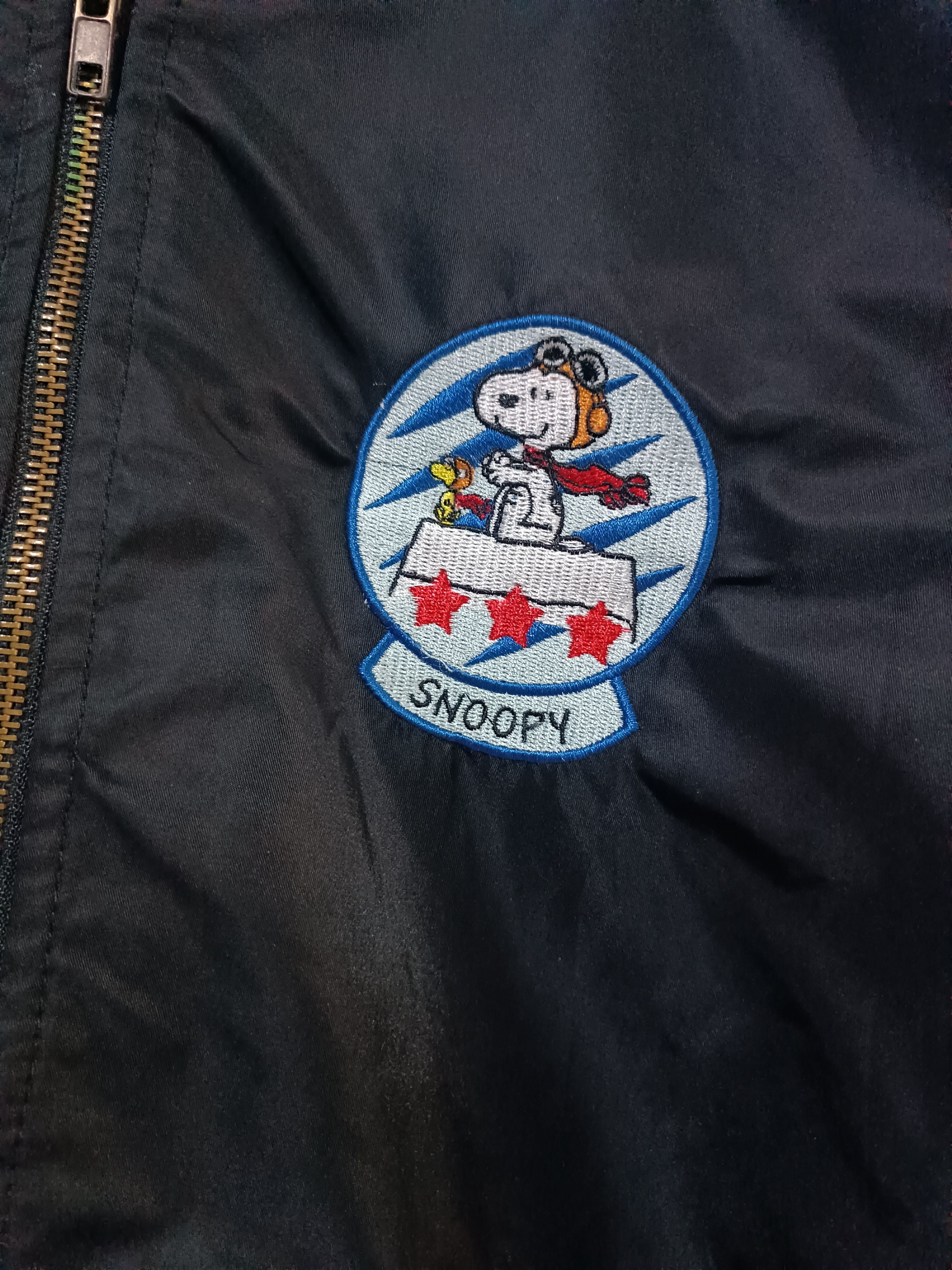 Peanuts Vintage Peanuts Snoopy Nylon Twil Jacket Embroidered Patches Size US M / EU 48-50 / 2 - 6 Thumbnail