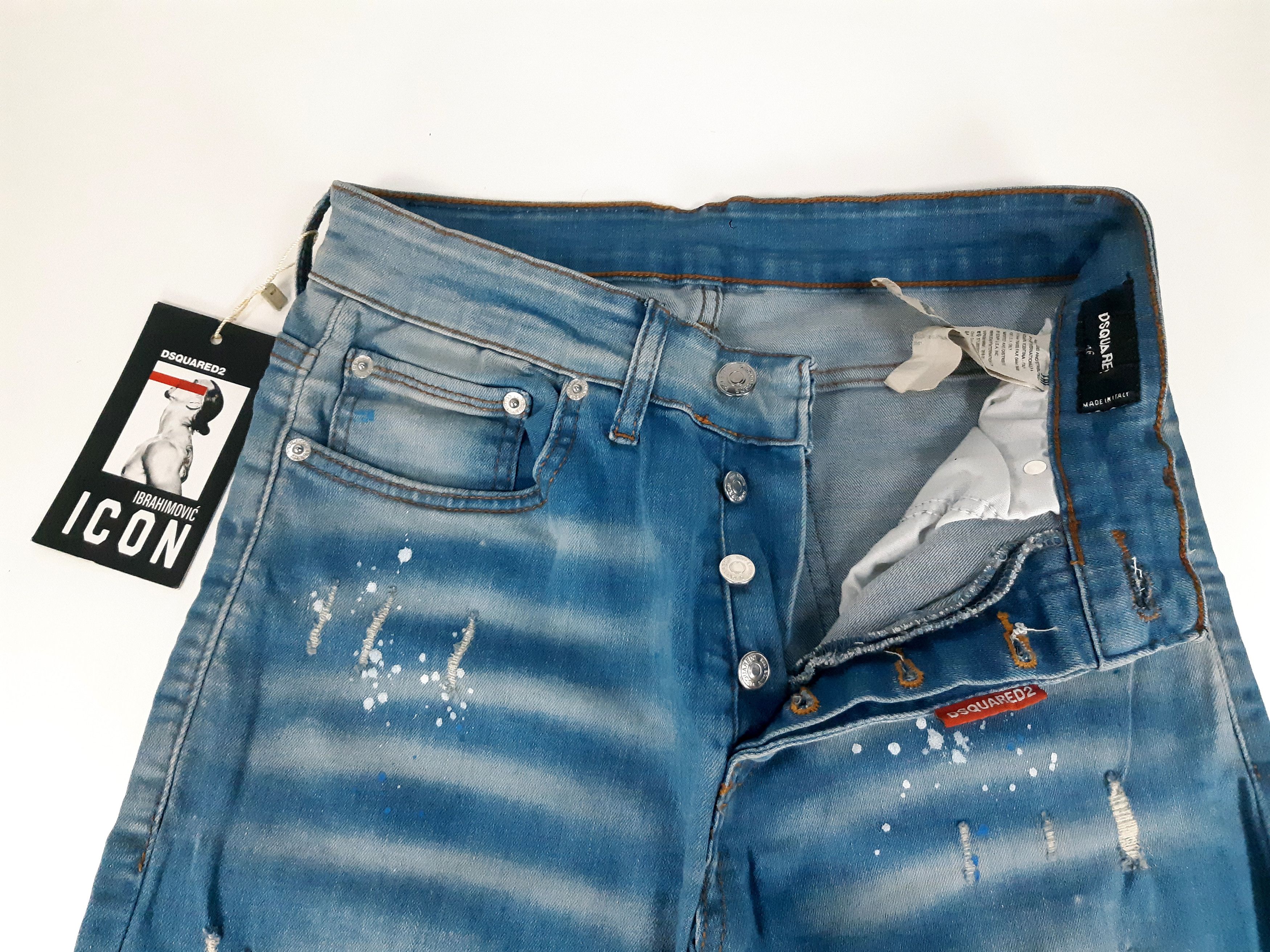 Dsquared2 DSQUARED2 x Ibrahimovic Smiley"One Life One Planet Jeans Size US 31 - 4 Thumbnail