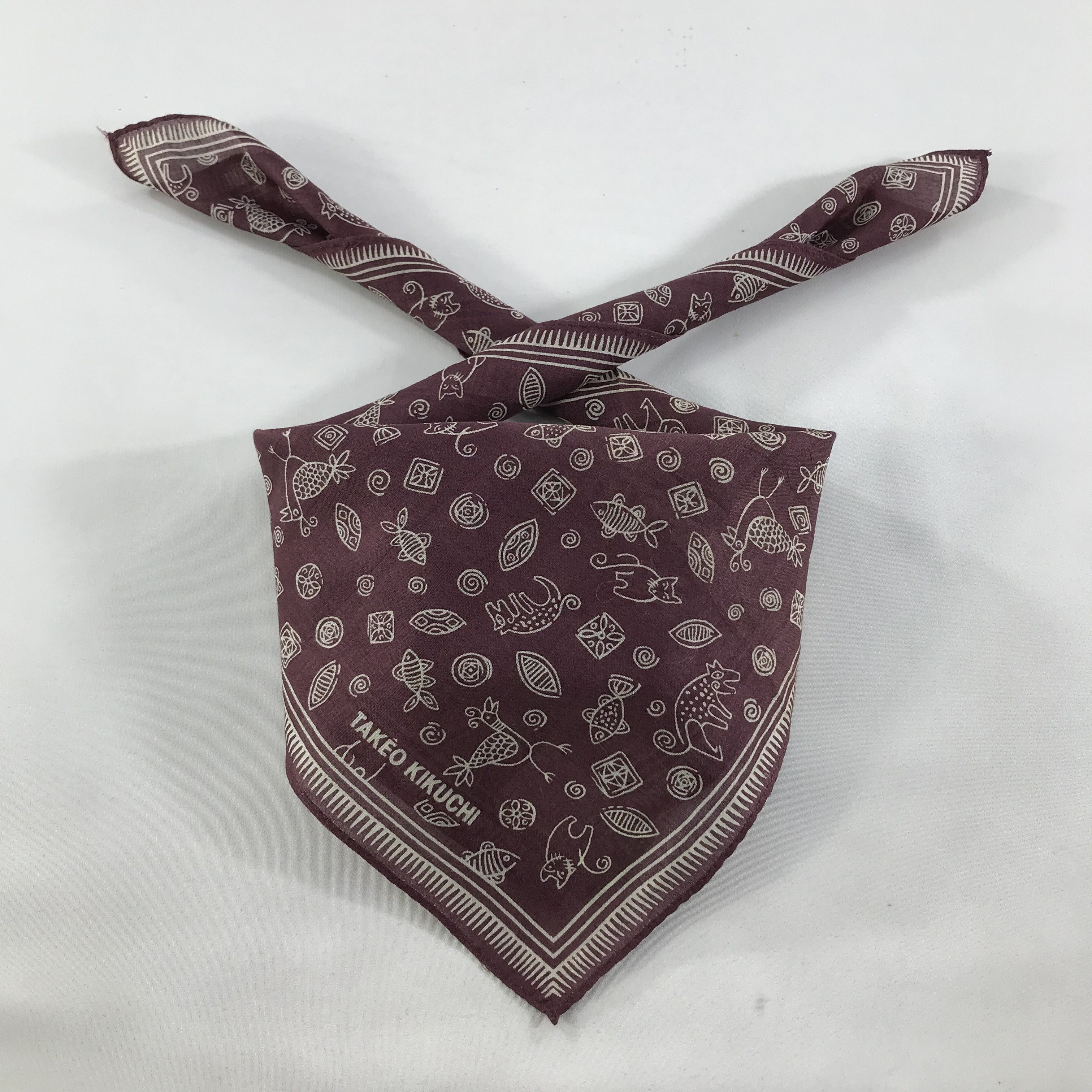 Takeo Kikuchi × Vintage Takeo Kikuchi Bandana / Handkerchief / Neckerchief - S1306 Size ONE SIZE - 3 Thumbnail