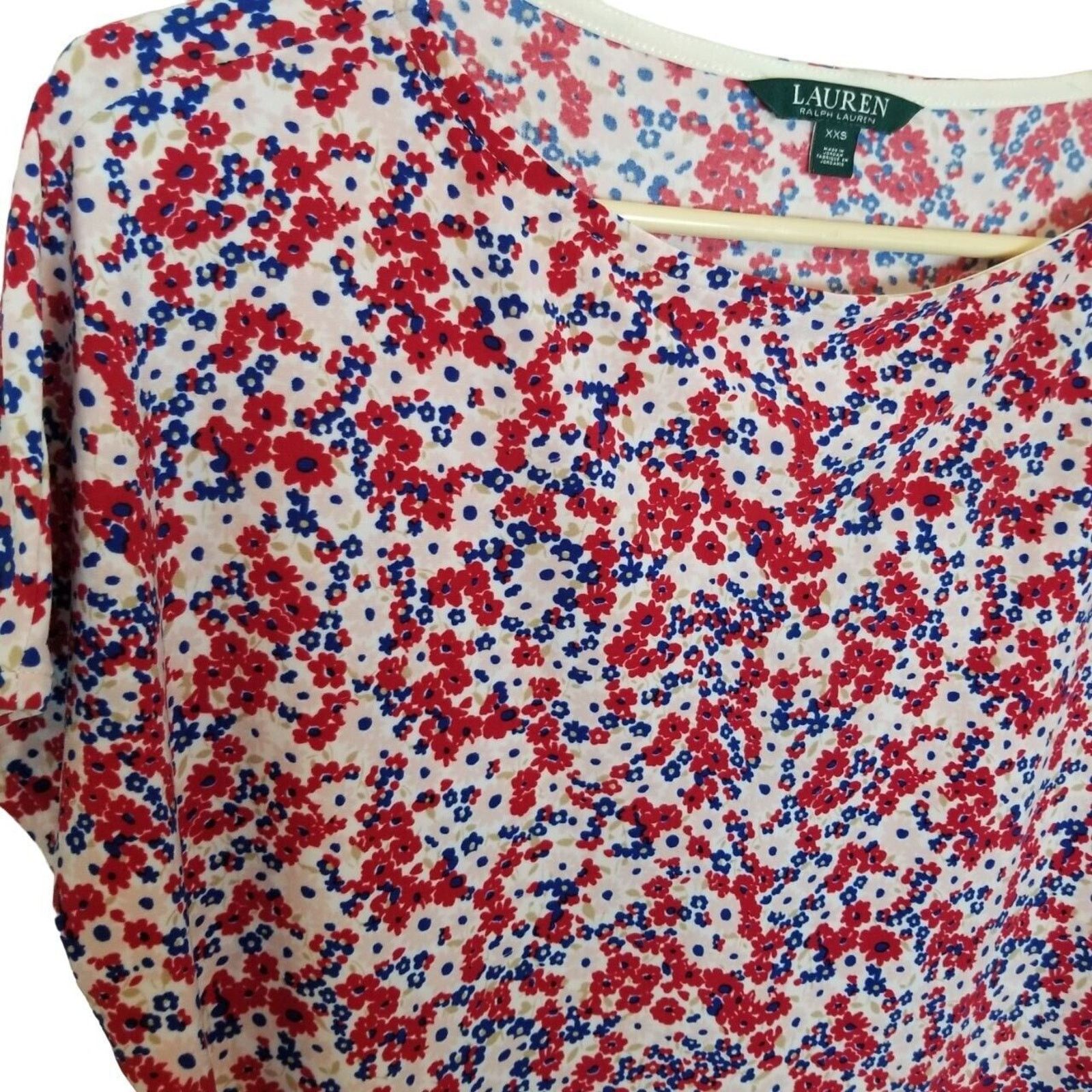 Lauren Ralph Lauren Lauren Ralph Lauren Womens Floral Top Sz XXS Stretch Classic Size XXS / US 00 / IT 34 - 4 Thumbnail