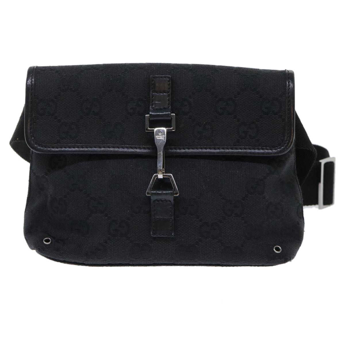 Gucci Gg Canvas Black Canvas Shoulder Bag (Pre-Owned) Size ONE SIZE - 1 Thumbnail