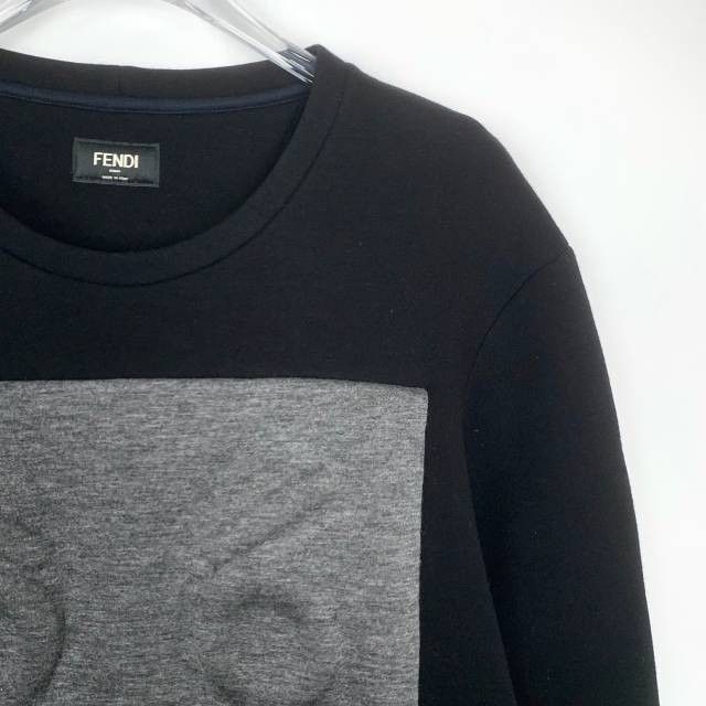 Fendi Fendi Mens Black Sweatshirt With Robot Pattern Long Sleeve R Size US S / EU 44-46 / 1 - 5 Thumbnail