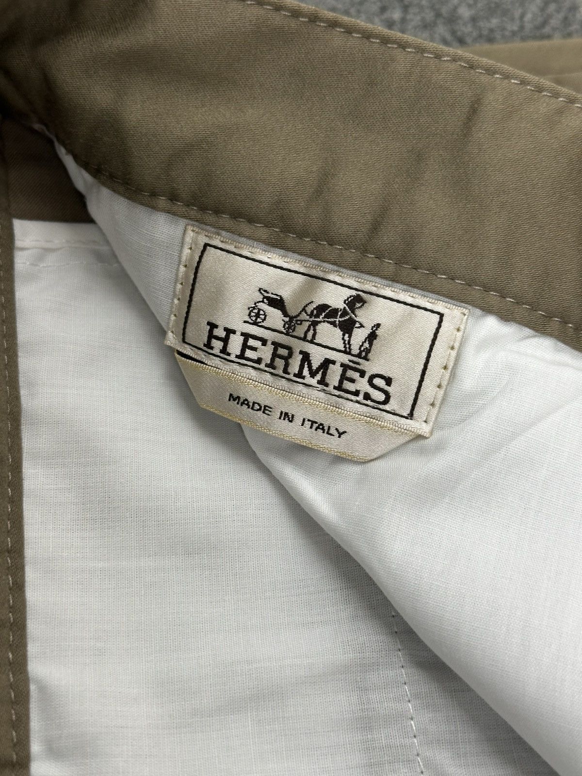 Hermes Hermes - Waistband Details / Snap Button Trouser Light Brown Size US 36 / EU 52 - 13 Thumbnail