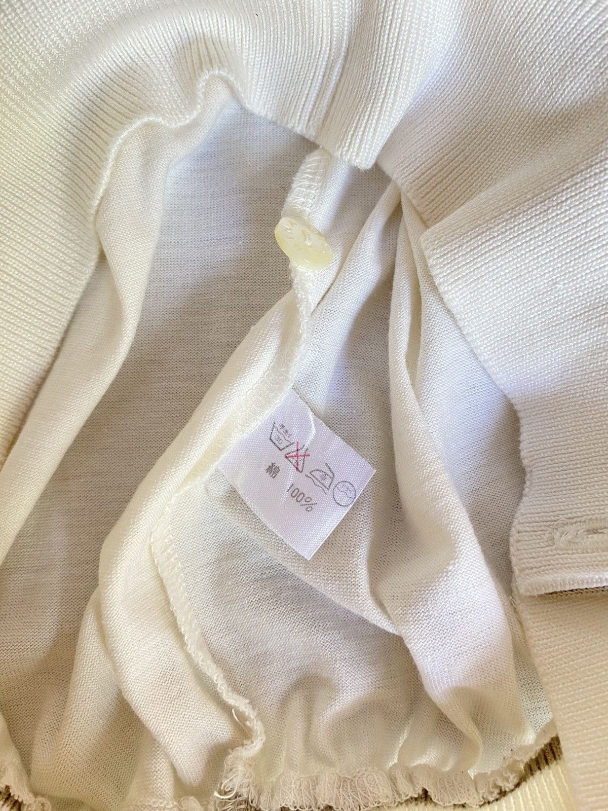 Nina Ricci NINA RICCI Sports PARIS Vintage White Knit Top Size L / US 10 / IT 46 - 9 Thumbnail